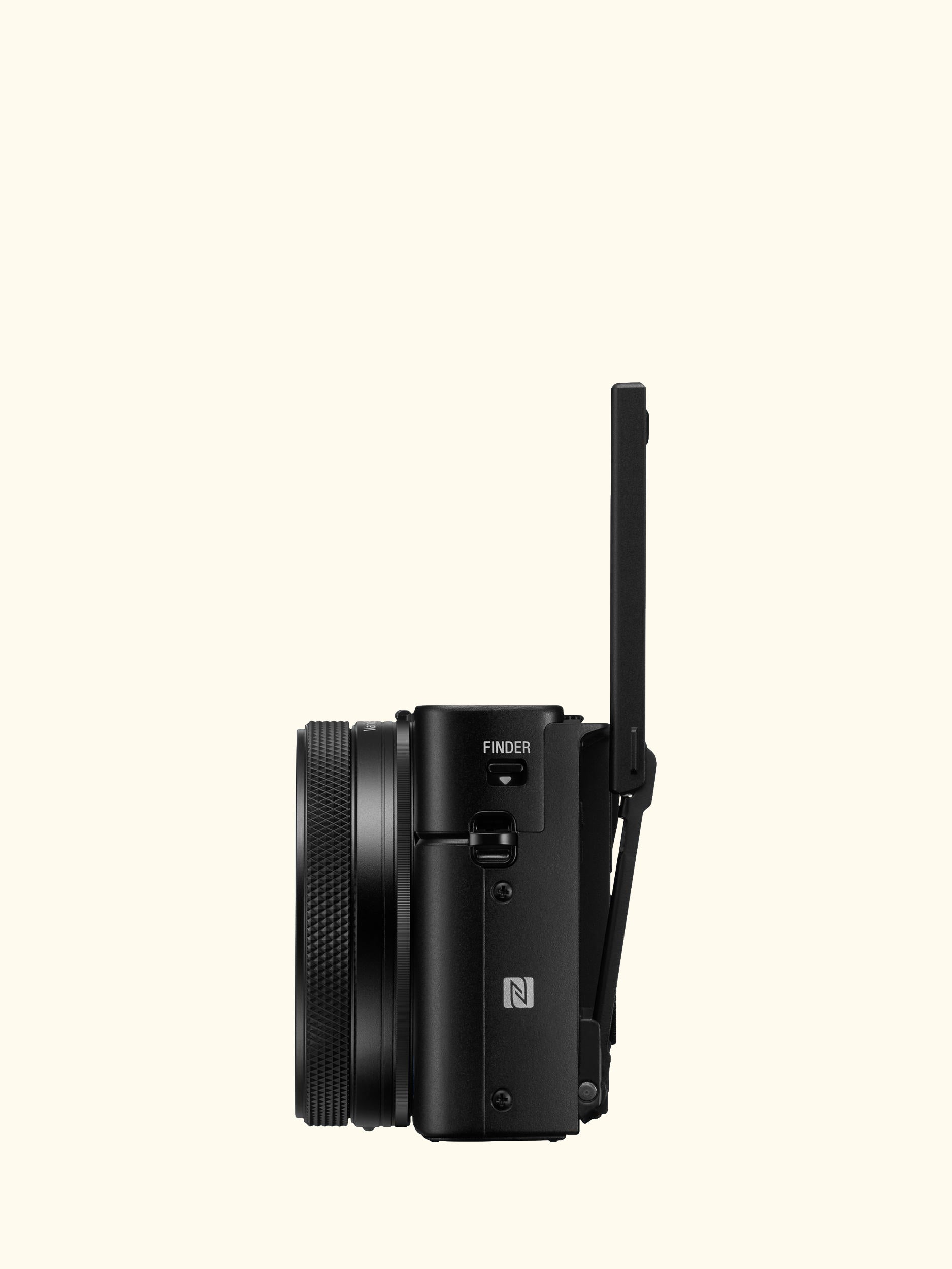 Cyber-shot DSC-RX100 VII Camera, 4K, 20.1MP, 8x Optical Zoom, Wi-Fi, Bluetooth, NFC, OLED EVF, 3" Tiltable Touch Screen, Black