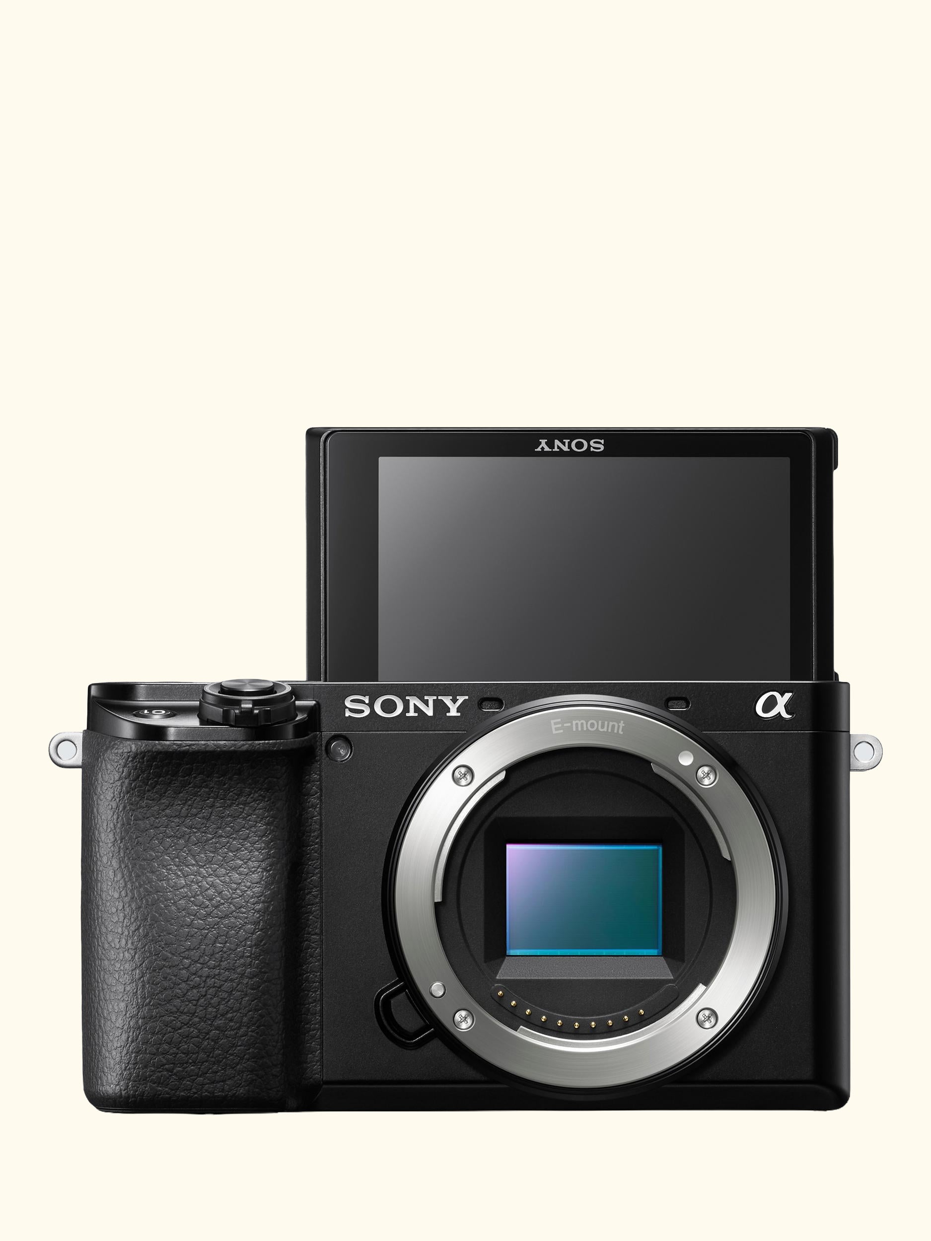 A6100 Compact System Camera with 16-50mm OSS II Lens & 55-210mm OSS Lens, 4K Ultra HD, 24.2MP, Wi-Fi, Bluetooth, NFC, EVF, 3" Tilting Touch Screen, Double Zoom Lens Kit, Black