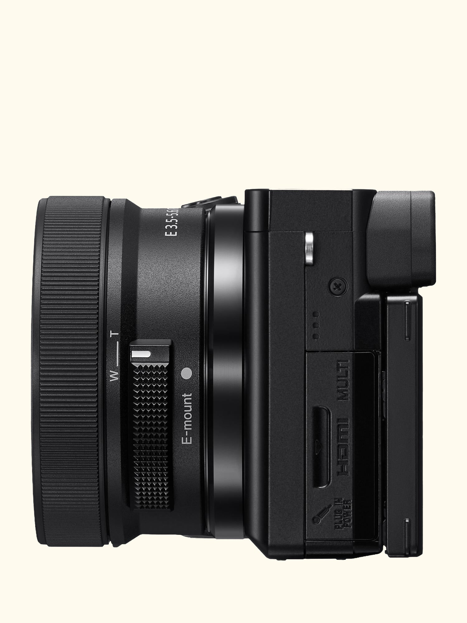 A6100 Compact System Camera with 16-50mm OSS II Lens & 55-210mm OSS Lens, 4K Ultra HD, 24.2MP, Wi-Fi, Bluetooth, NFC, EVF, 3" Tilting Touch Screen, Double Zoom Lens Kit, Black