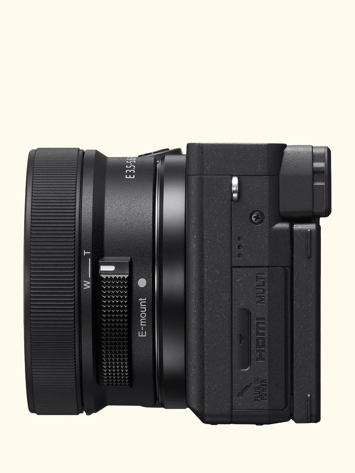 A6400 Compact System Camera with 16-50mm OSS II Power Zoom Lens, 4K Ultra HD, 24.2MP, 4D Focus, Wi-Fi, Bluetooth, NFC, OLED EVF, 3" Tilting Touch Screen, Black