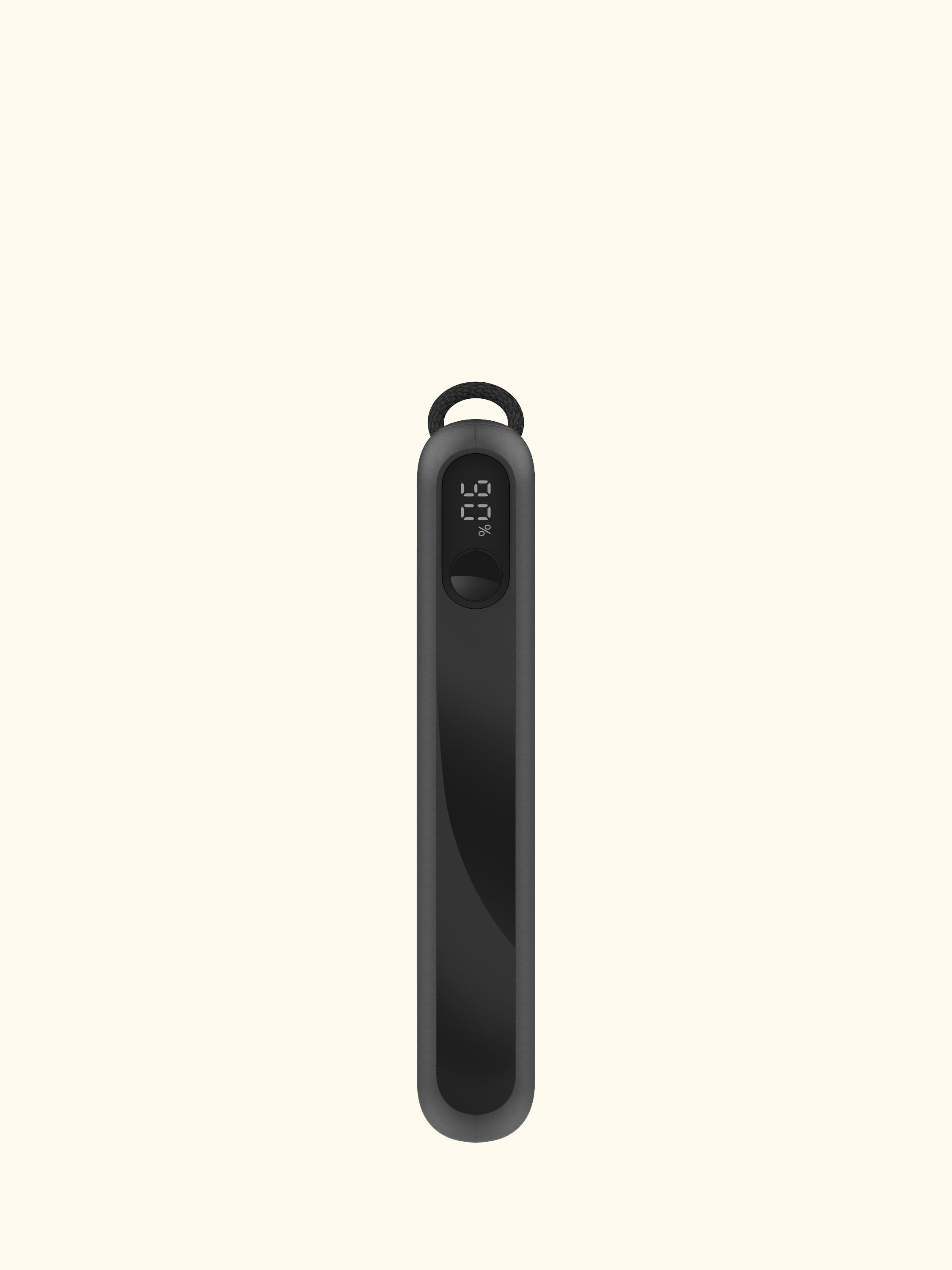 20W USB-C Portable Power Bank with Display, 20K, Black