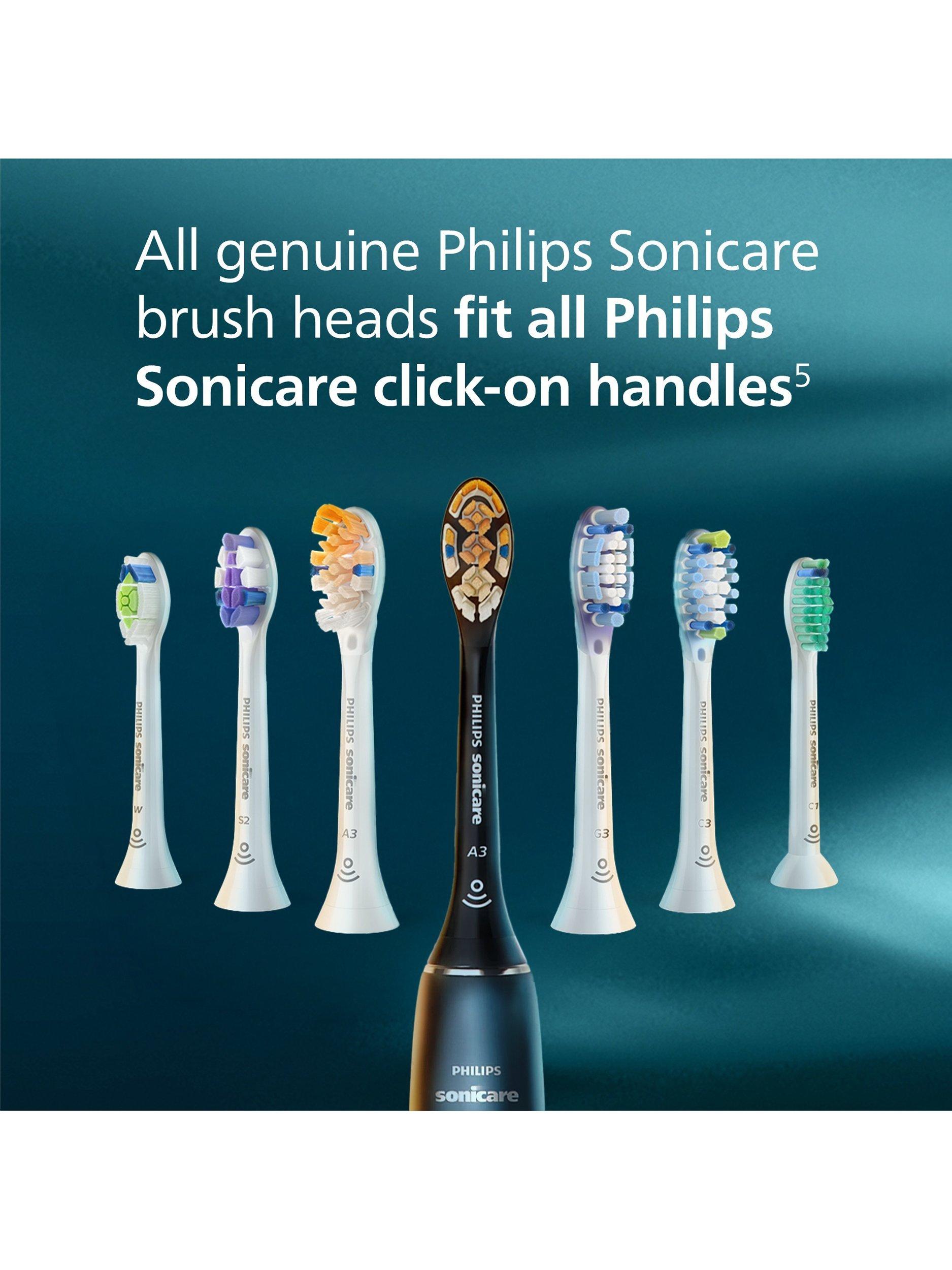 Sonicare HX9045/88 C3 Premium Plaque Defence Replacement Toothbrush Heads, Pack of 5, Black