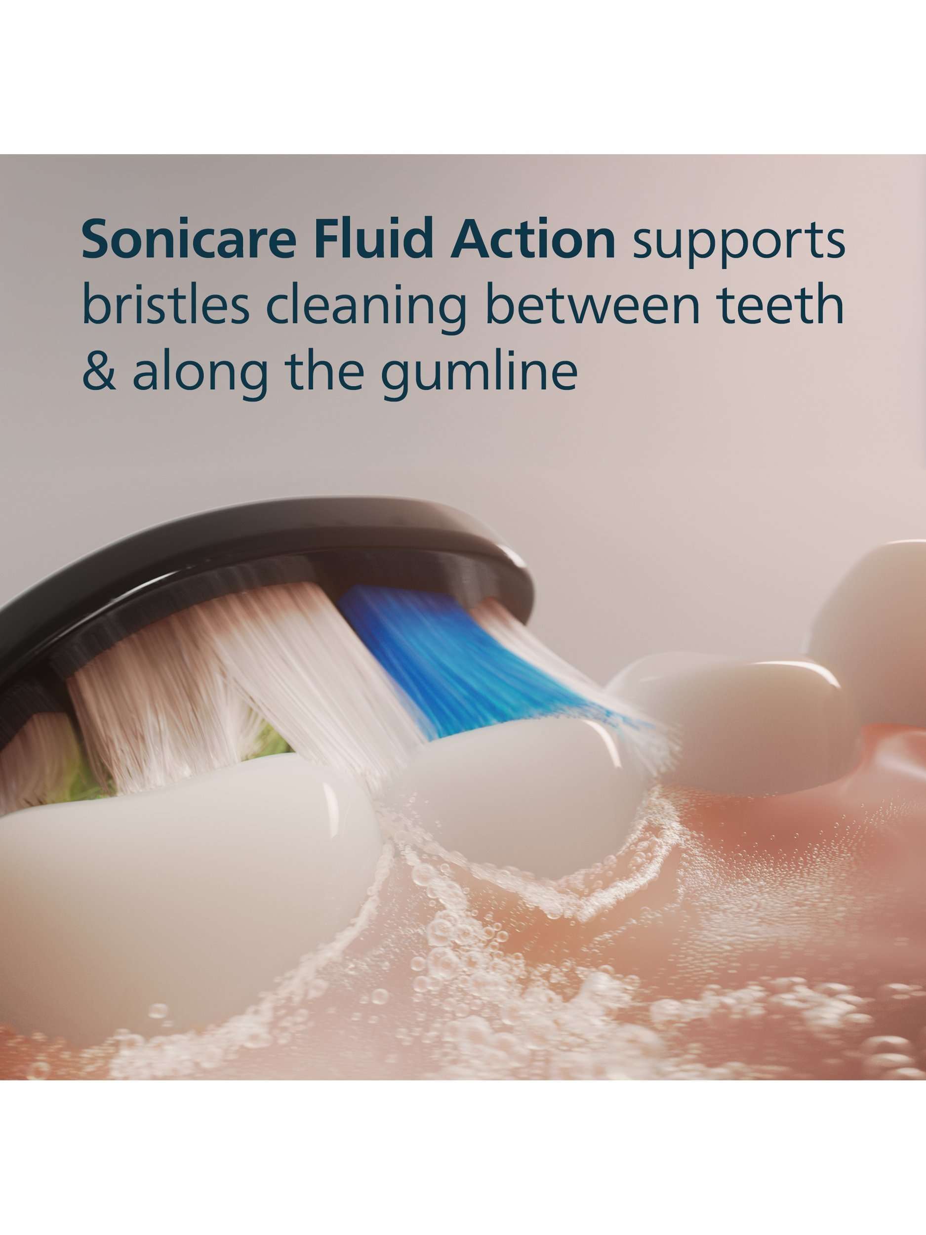 Sonicare HX6064/88 W2 Optimal White, Replacement Toothbrush Heads, Pack of 4, Black