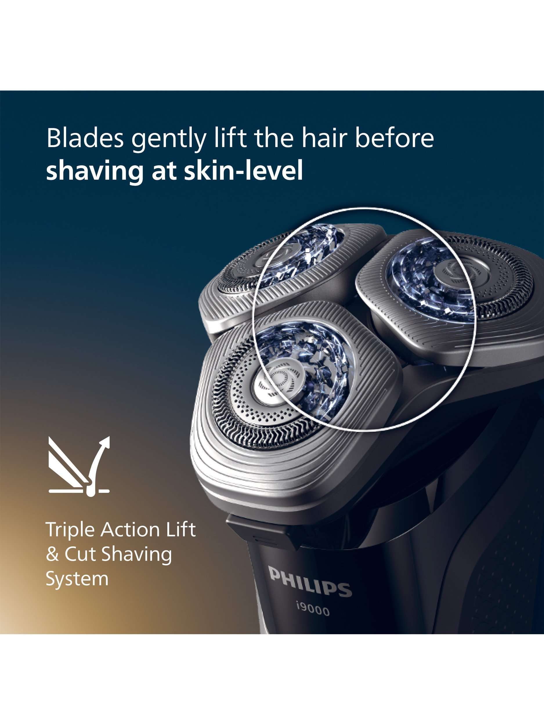 X9002/10 i9000 Wet & Dry Electric Shaver, Dark Slate