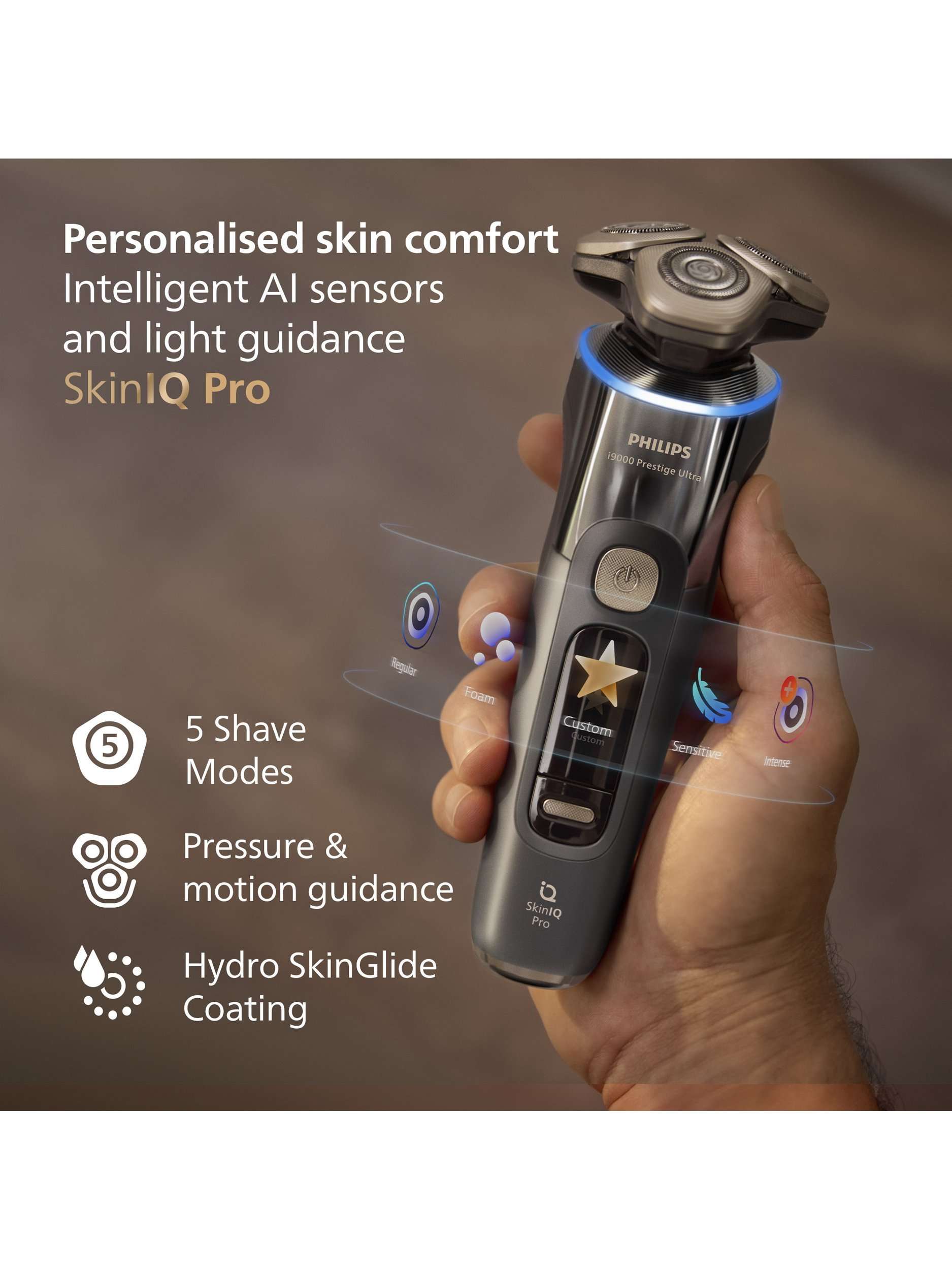 XP9402/31 i9000 Prestige Ultra Wet & Dry Electric Shave, Dark Slate