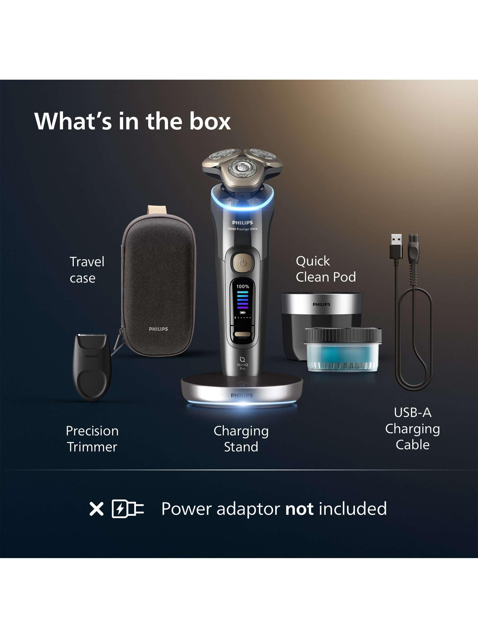 XP9402/31 i9000 Prestige Ultra Wet & Dry Electric Shave, Dark Slate