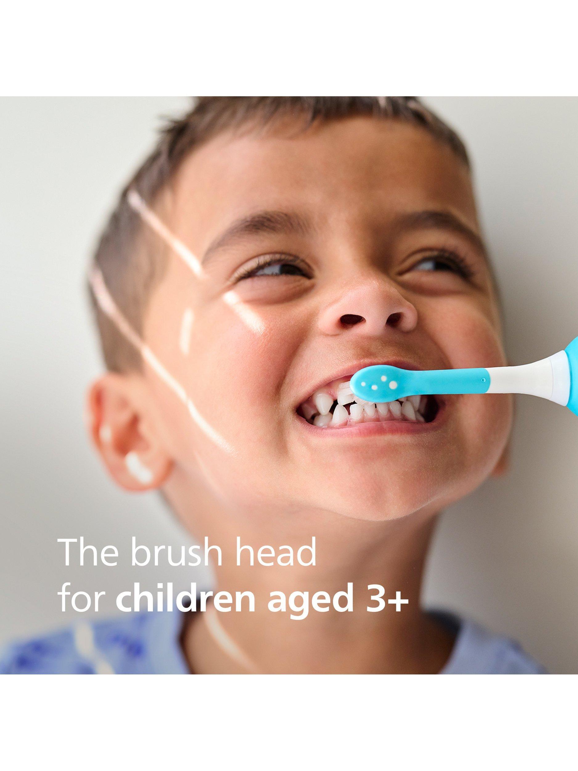 Sonicare for Kids Compact Replacement Toothbrush Heads, Pack of 4, Blue