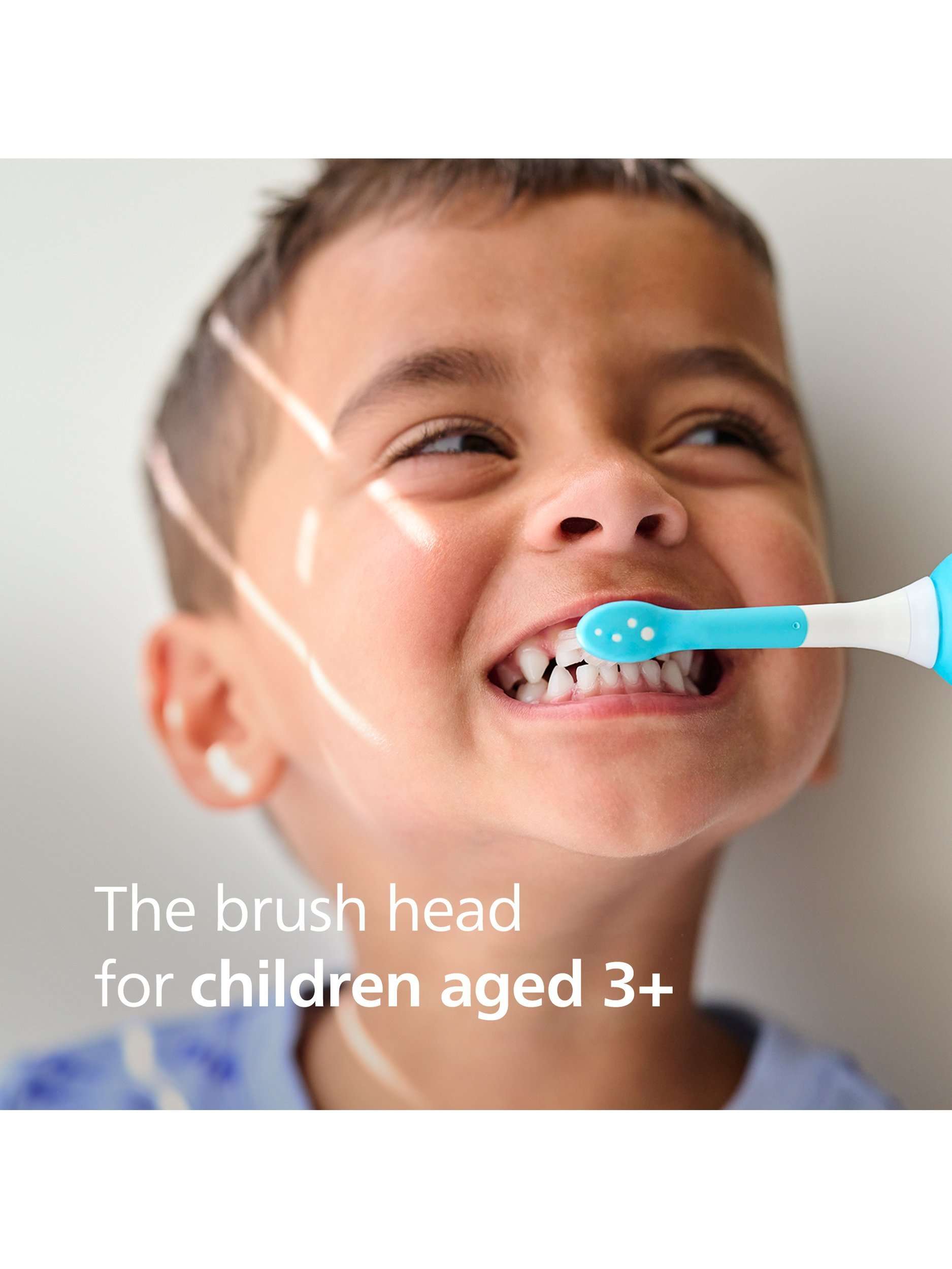 Sonicare for Kids Compact Replacement Toothbrush Heads, Pack of 4, Blue