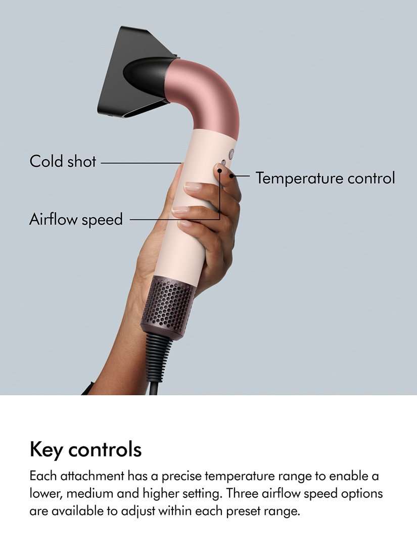 Supersonic r™ Straight+Wavy Hair Dryer, Ceramic Pink