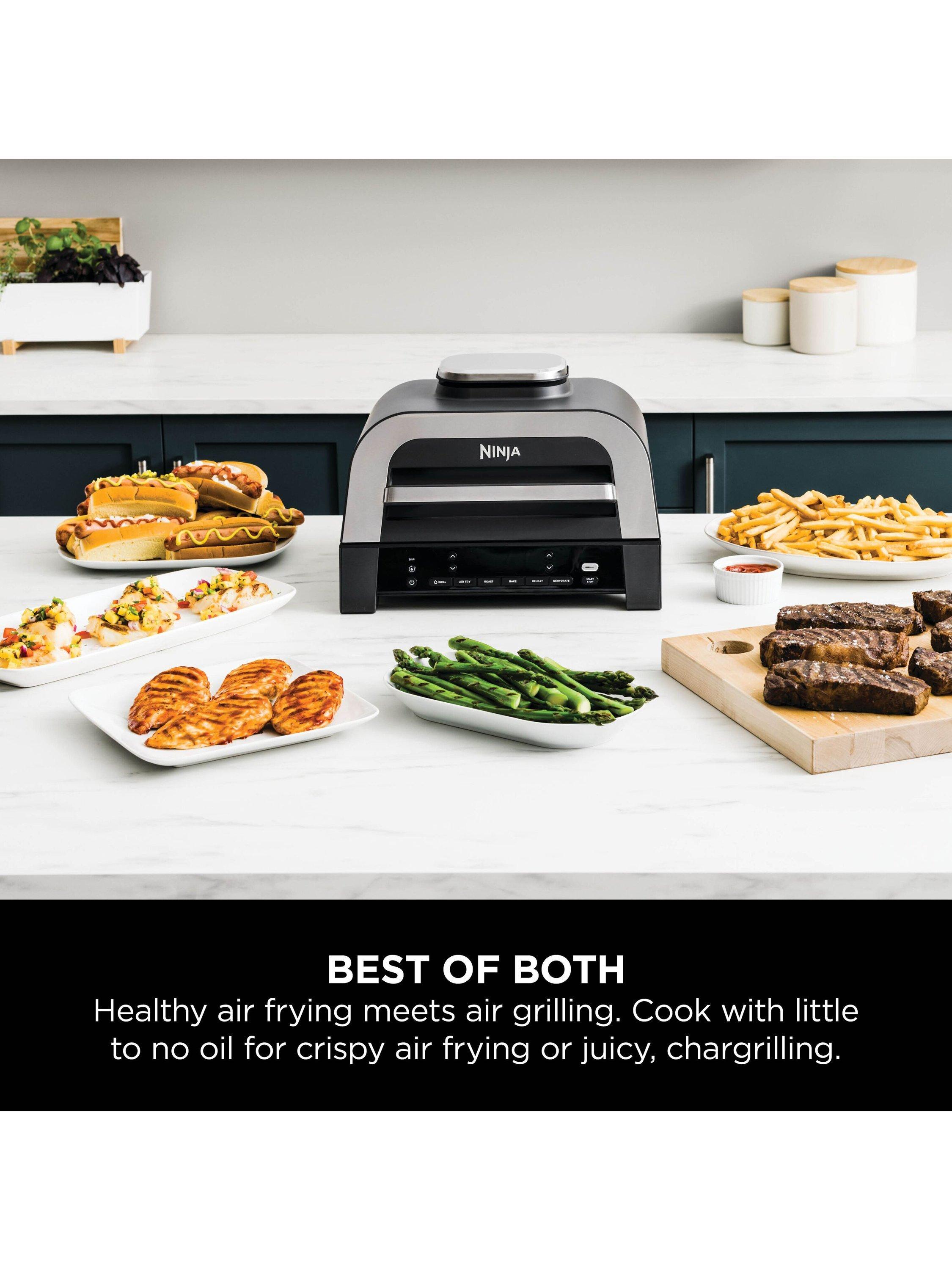 DG551UK 6-in-1 MAX Grill & Air Fryer, Grey/Silver