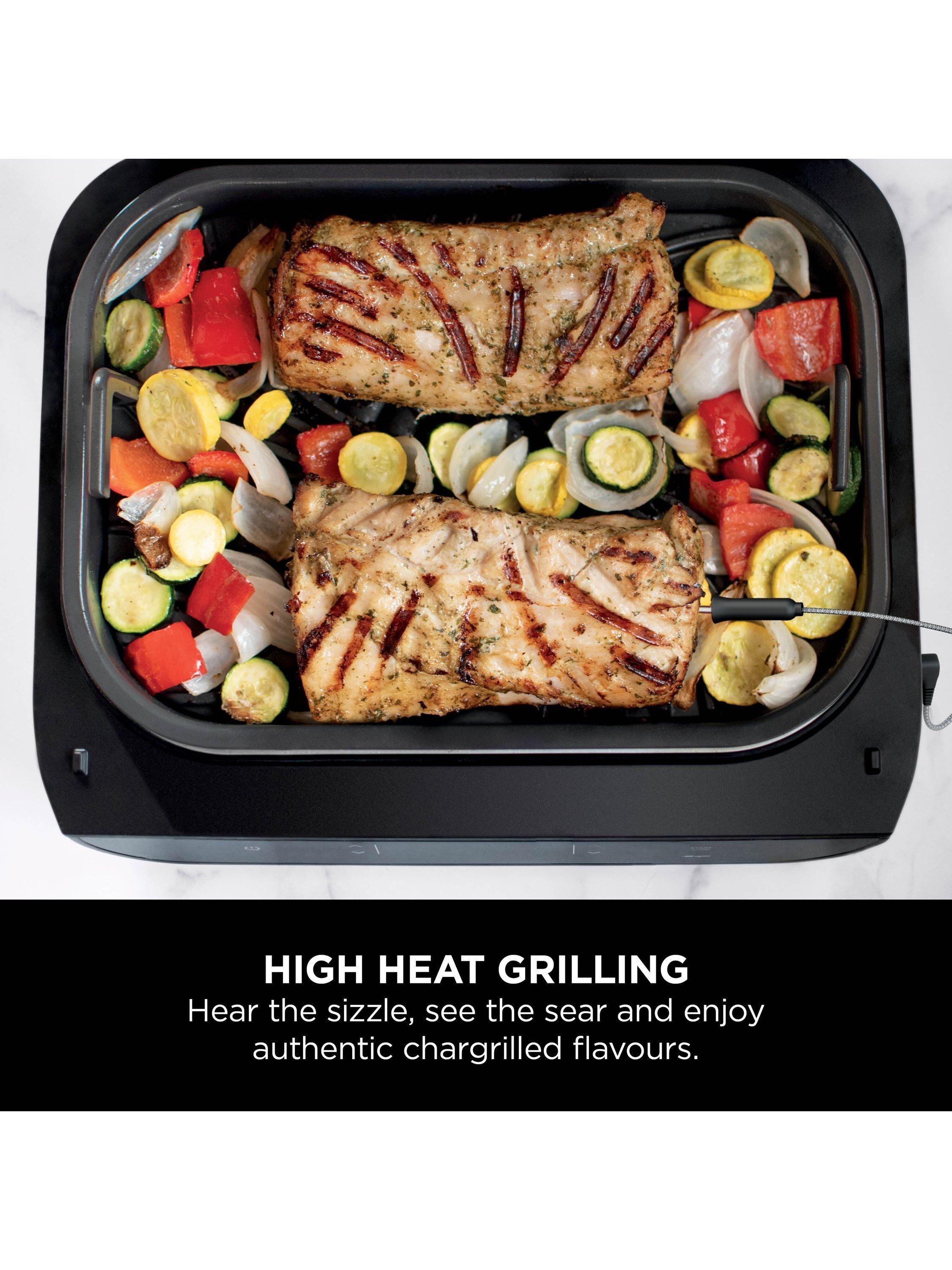 DG551UK 6-in-1 MAX Grill & Air Fryer, Grey/Silver