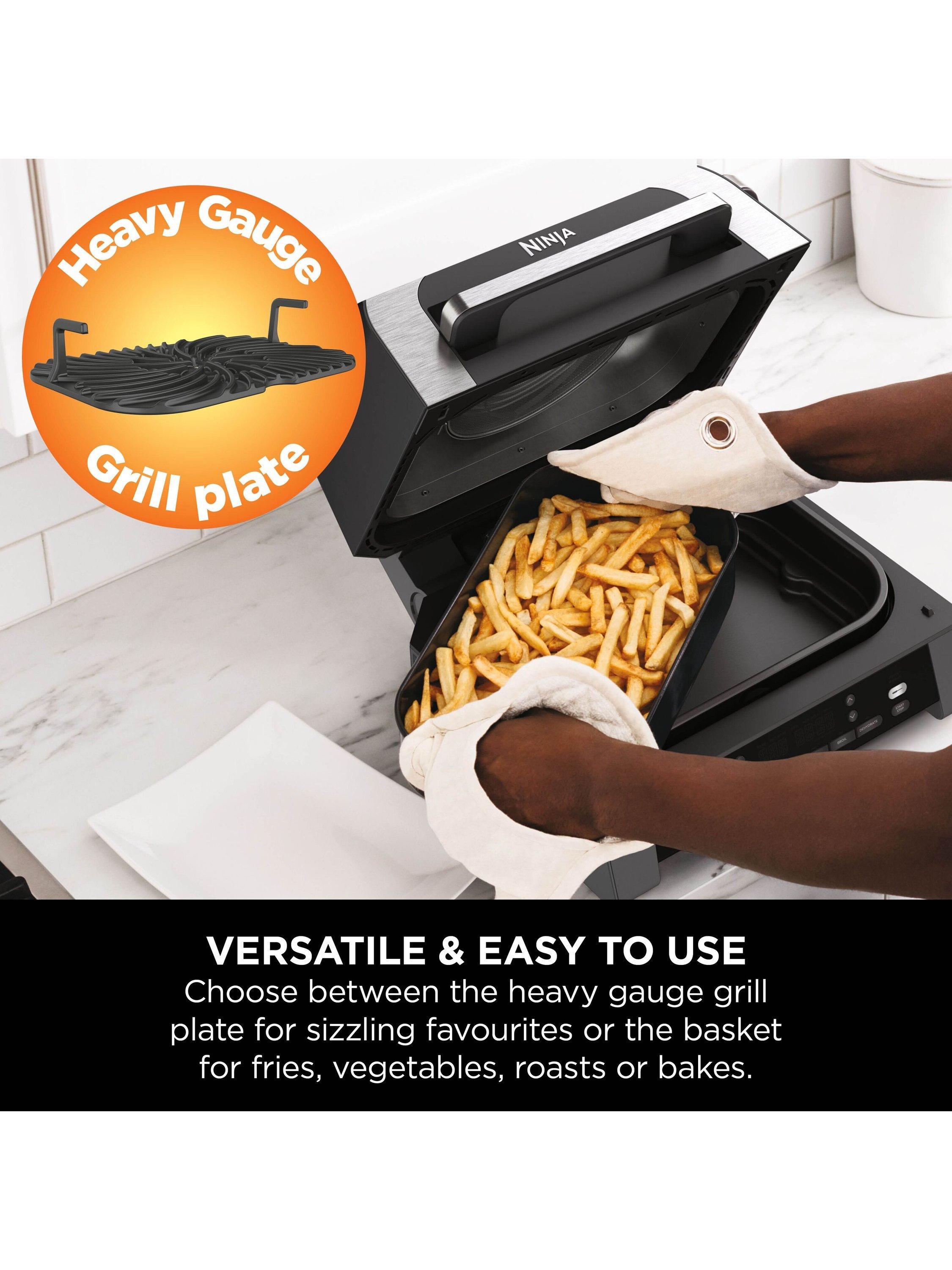 DG551UK 6-in-1 MAX Grill & Air Fryer, Grey/Silver