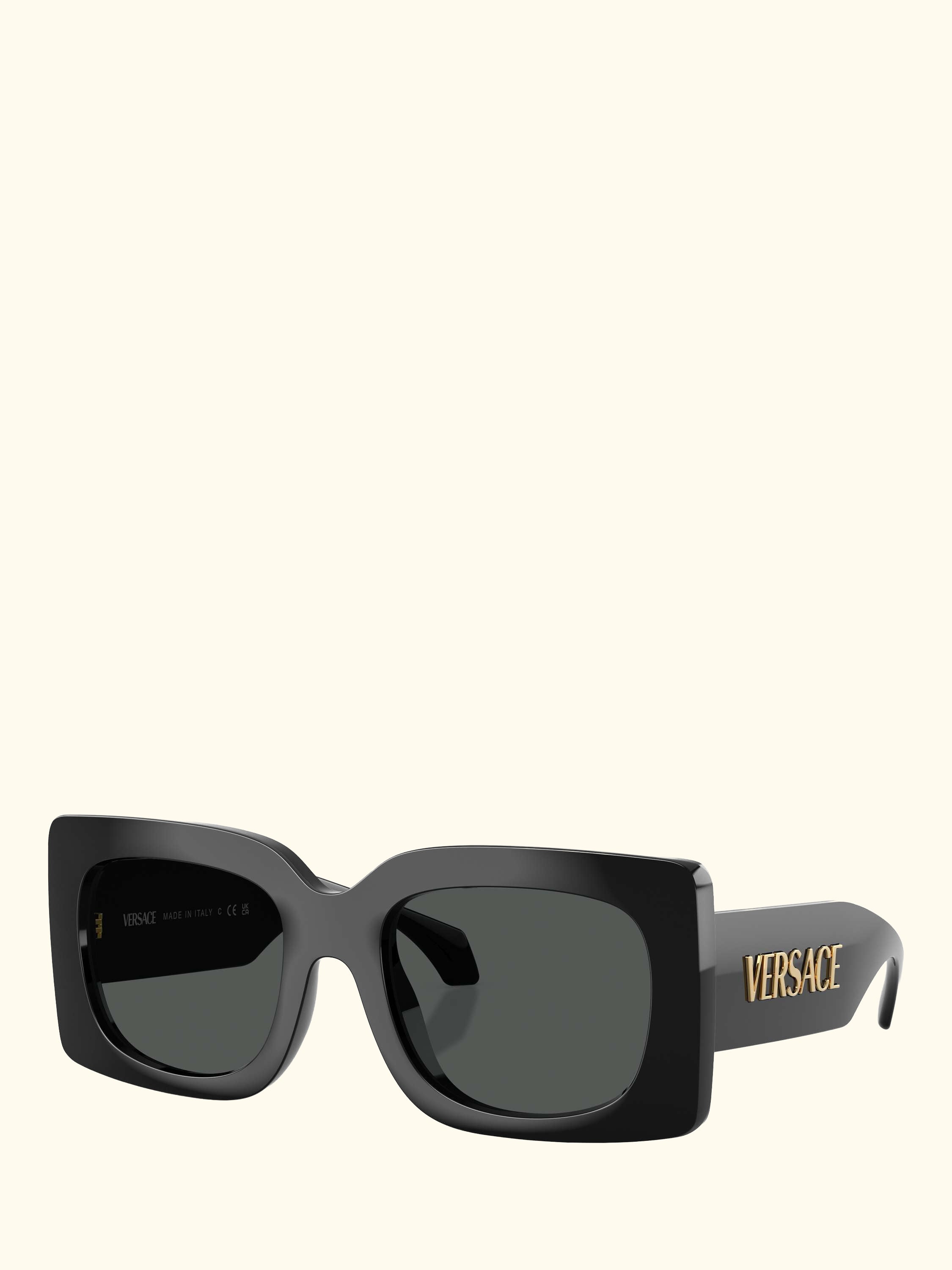 VE4496 Women's Square Sunglasses, Black/Grey
