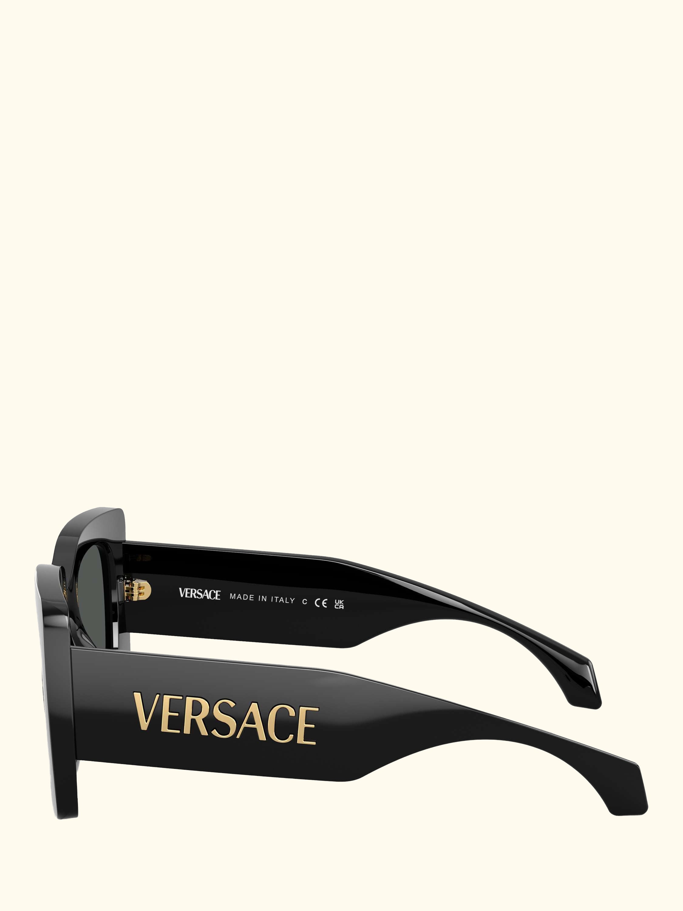 VE4496 Women's Square Sunglasses, Black/Grey