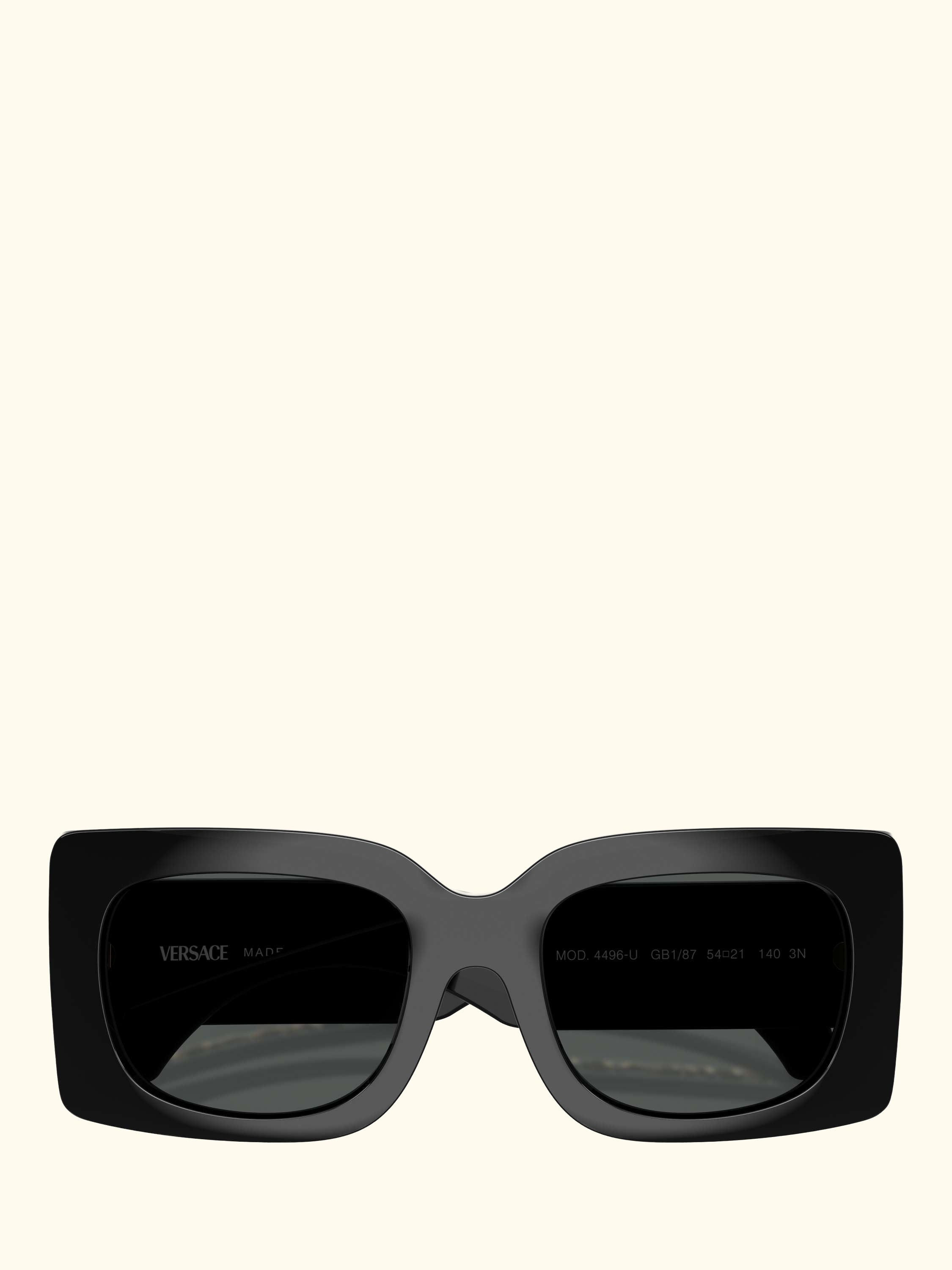 VE4496 Women's Square Sunglasses, Black/Grey