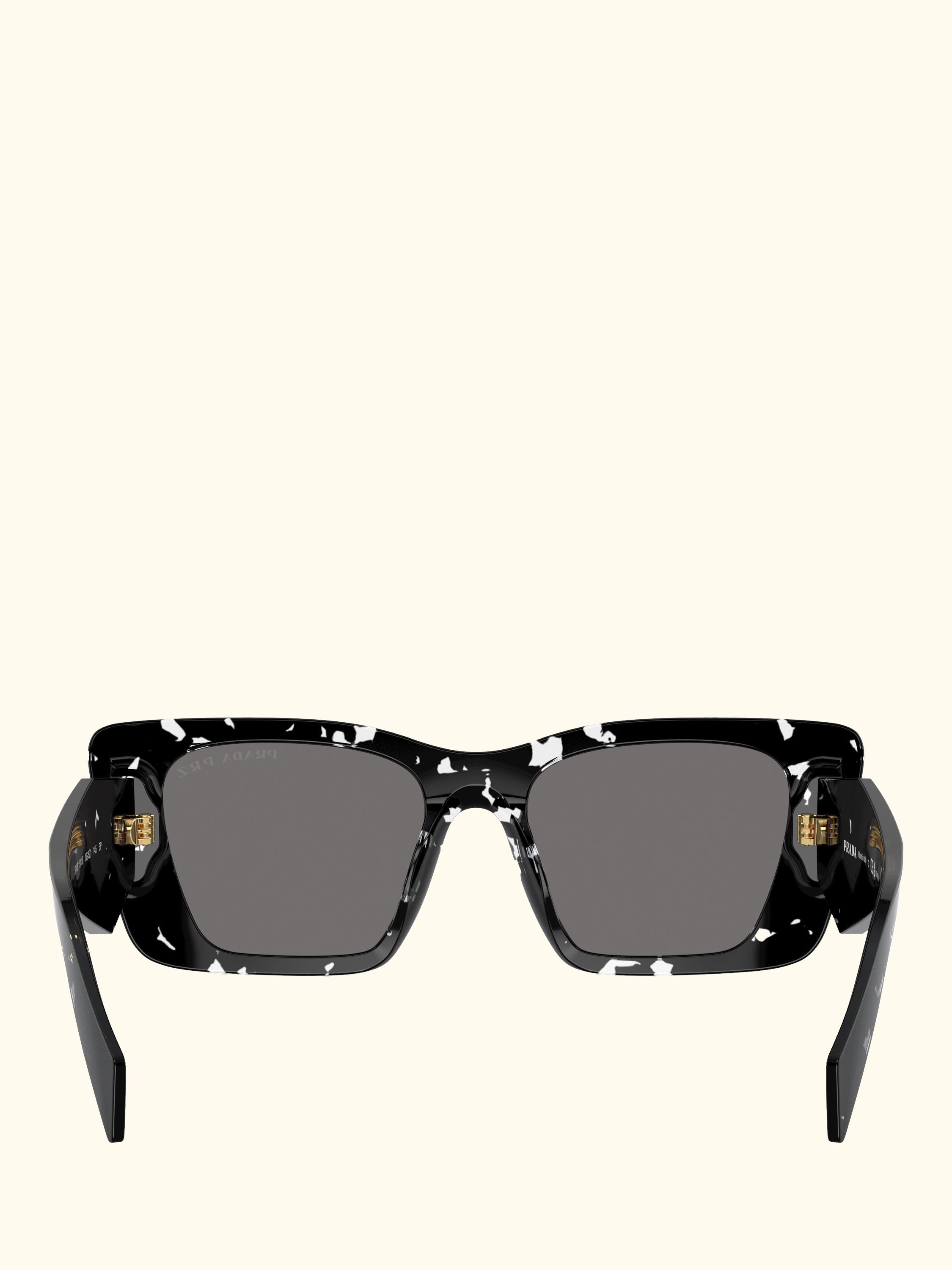 PR 08YS Women's Polarised Cat's Eye Sunglasses, Black Crystal Tortoise/Grey