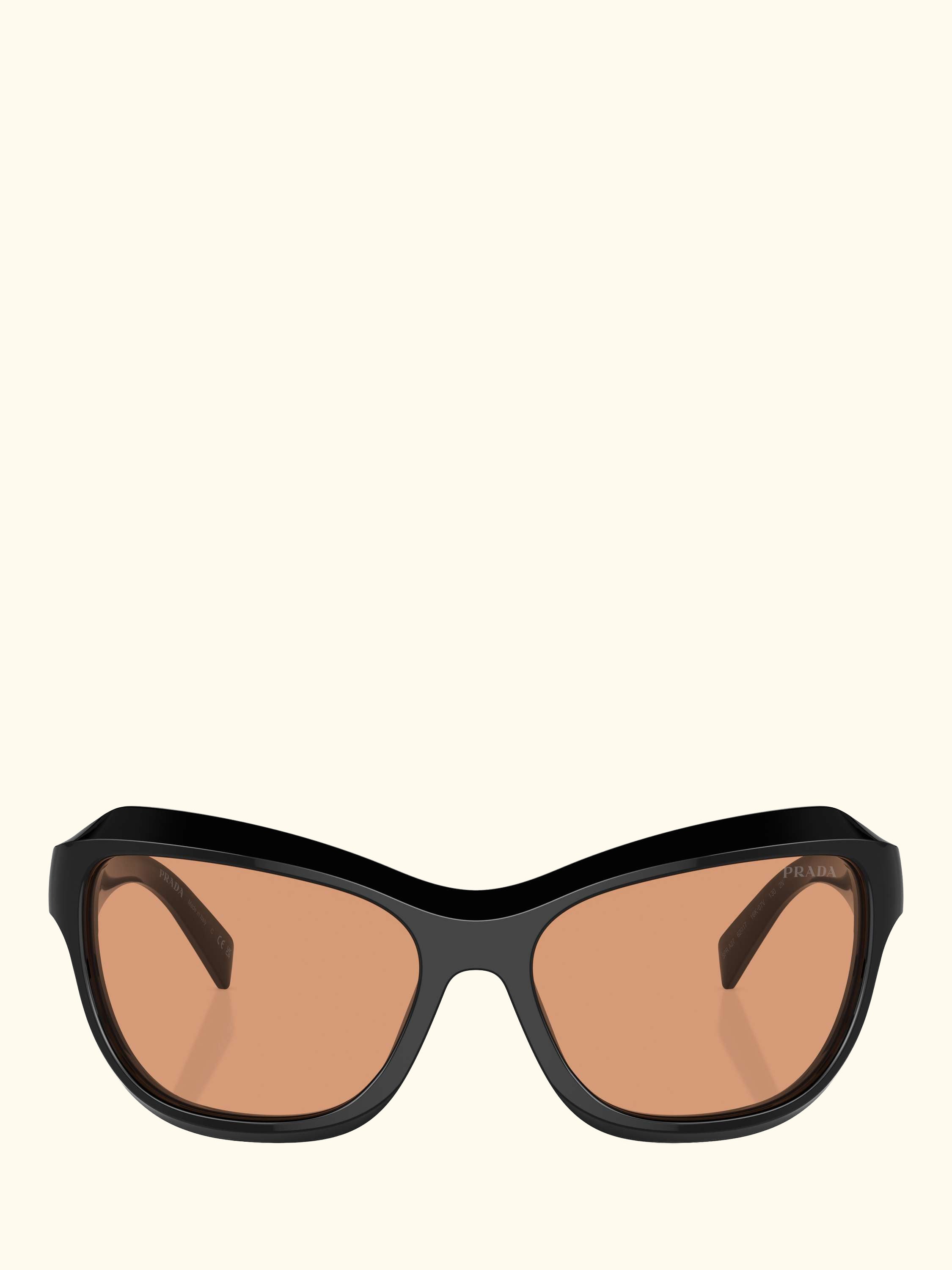 PR A27S Women's Wrap Sunglasses, Black/Orange