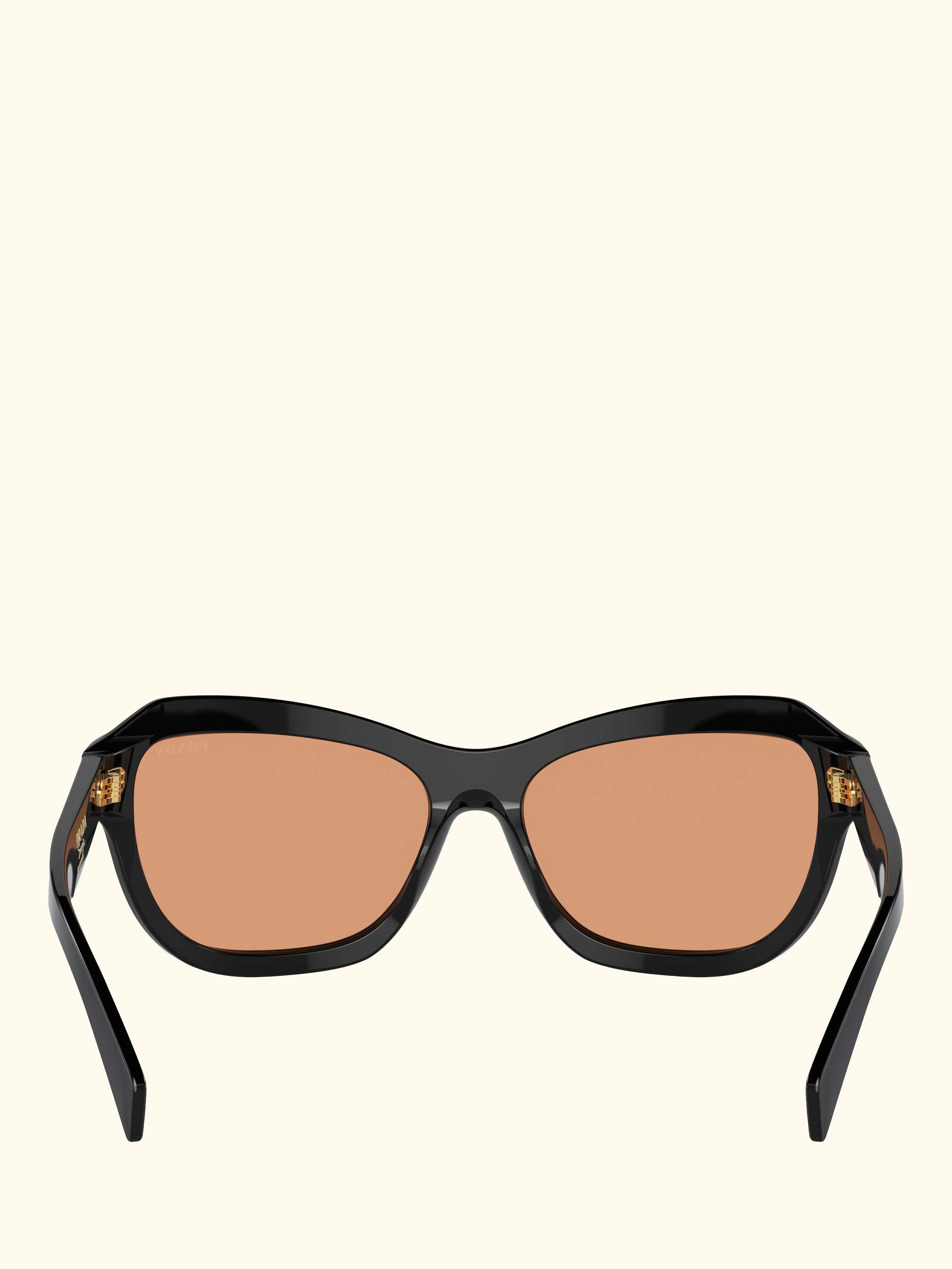 PR A27S Women's Wrap Sunglasses, Black/Orange
