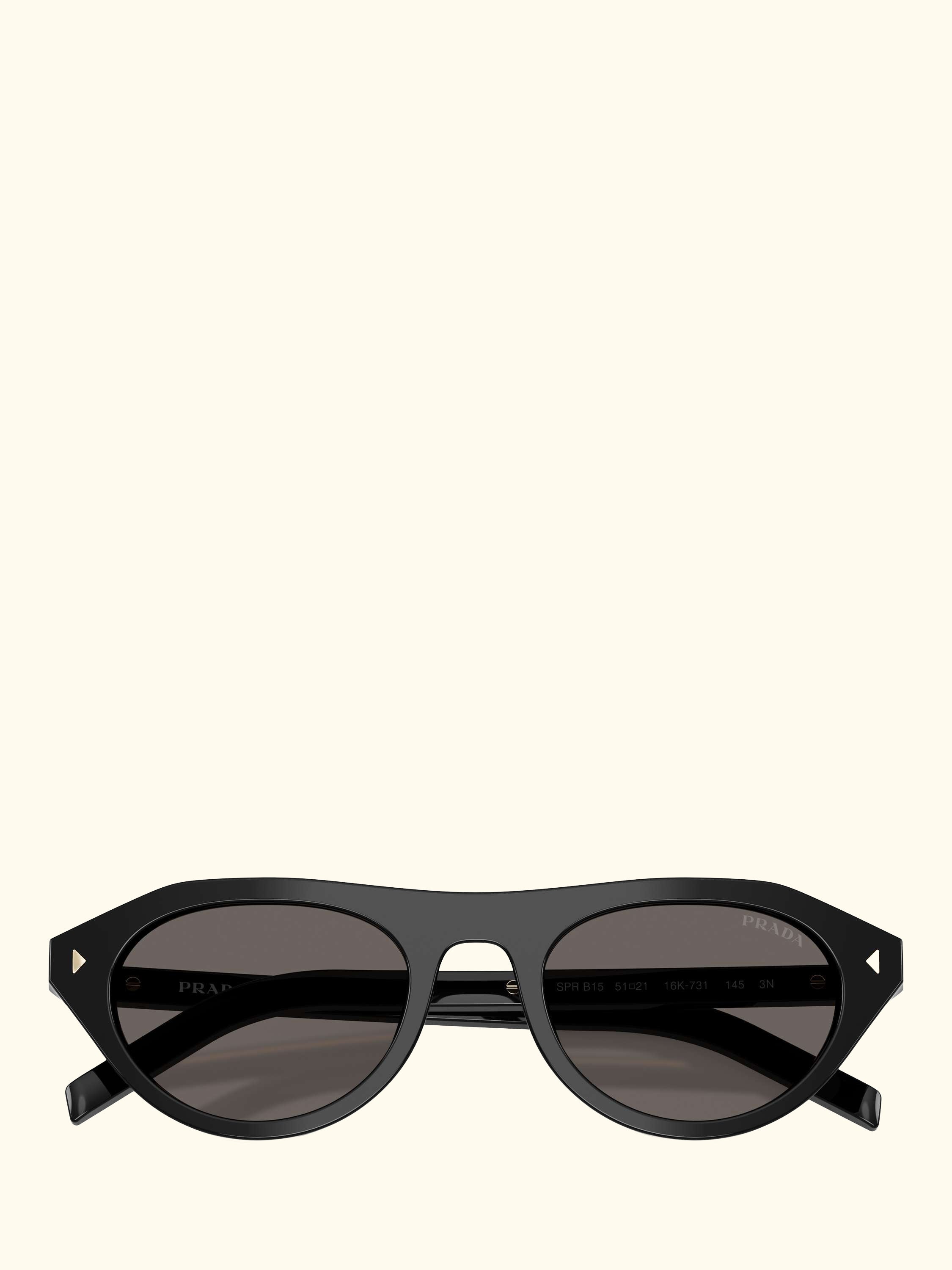 PR B15S Women's Cat's Eye Sunglasses, Black