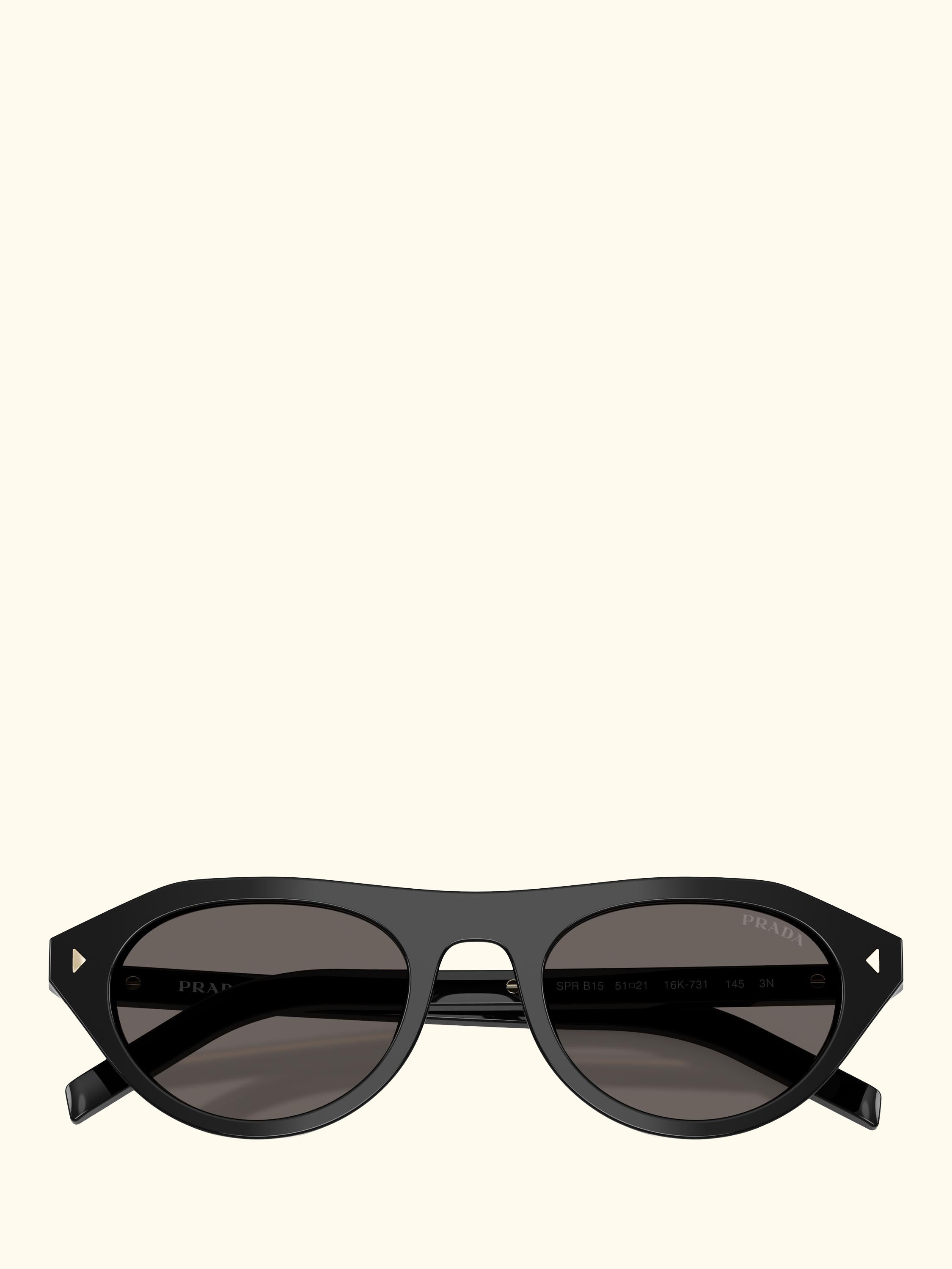 PR B15S Women's Cat's Eye Sunglasses, Black