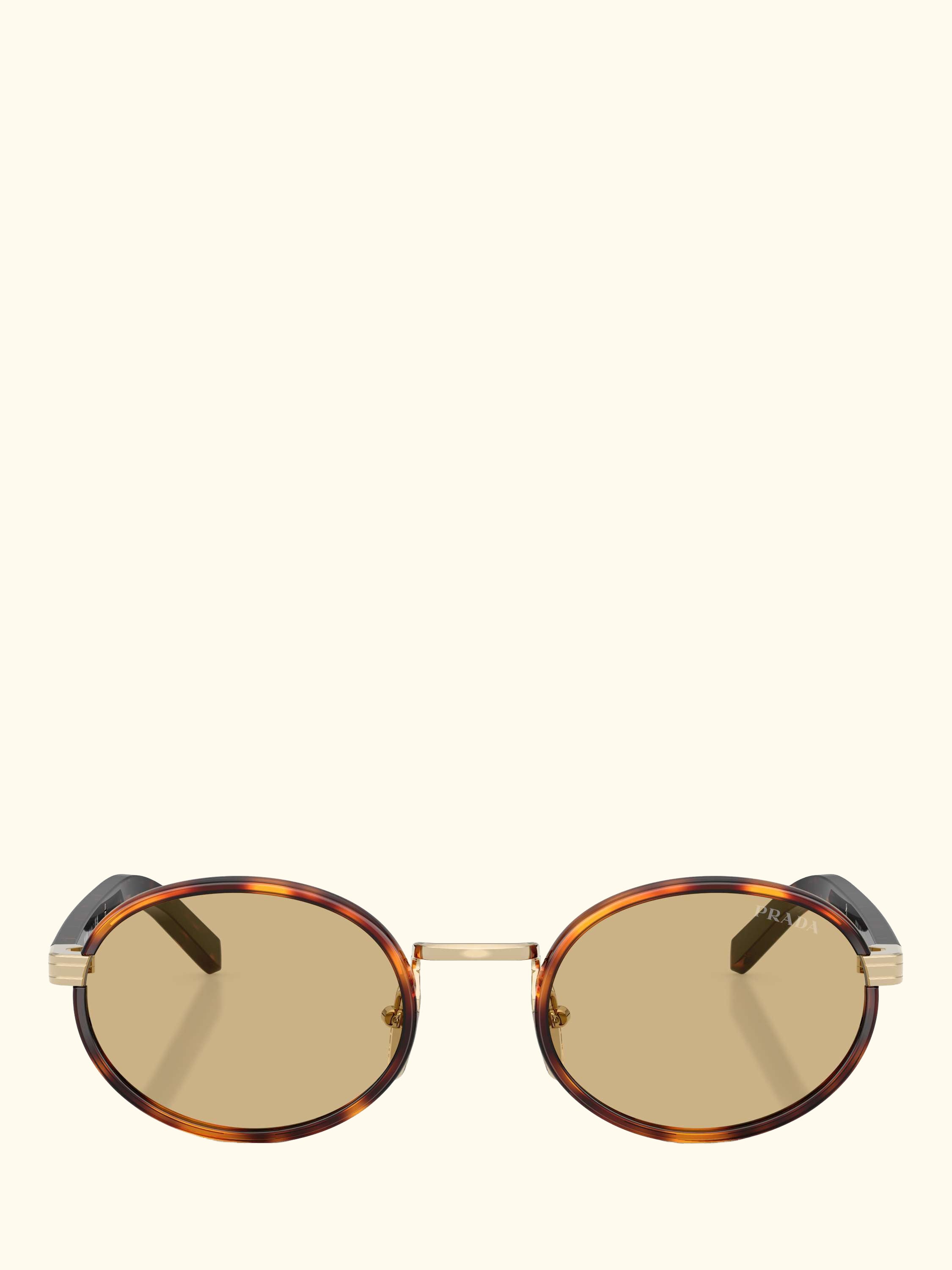 PR B56S Women's Oval Sunglasses, Root Tortoise/Yellow