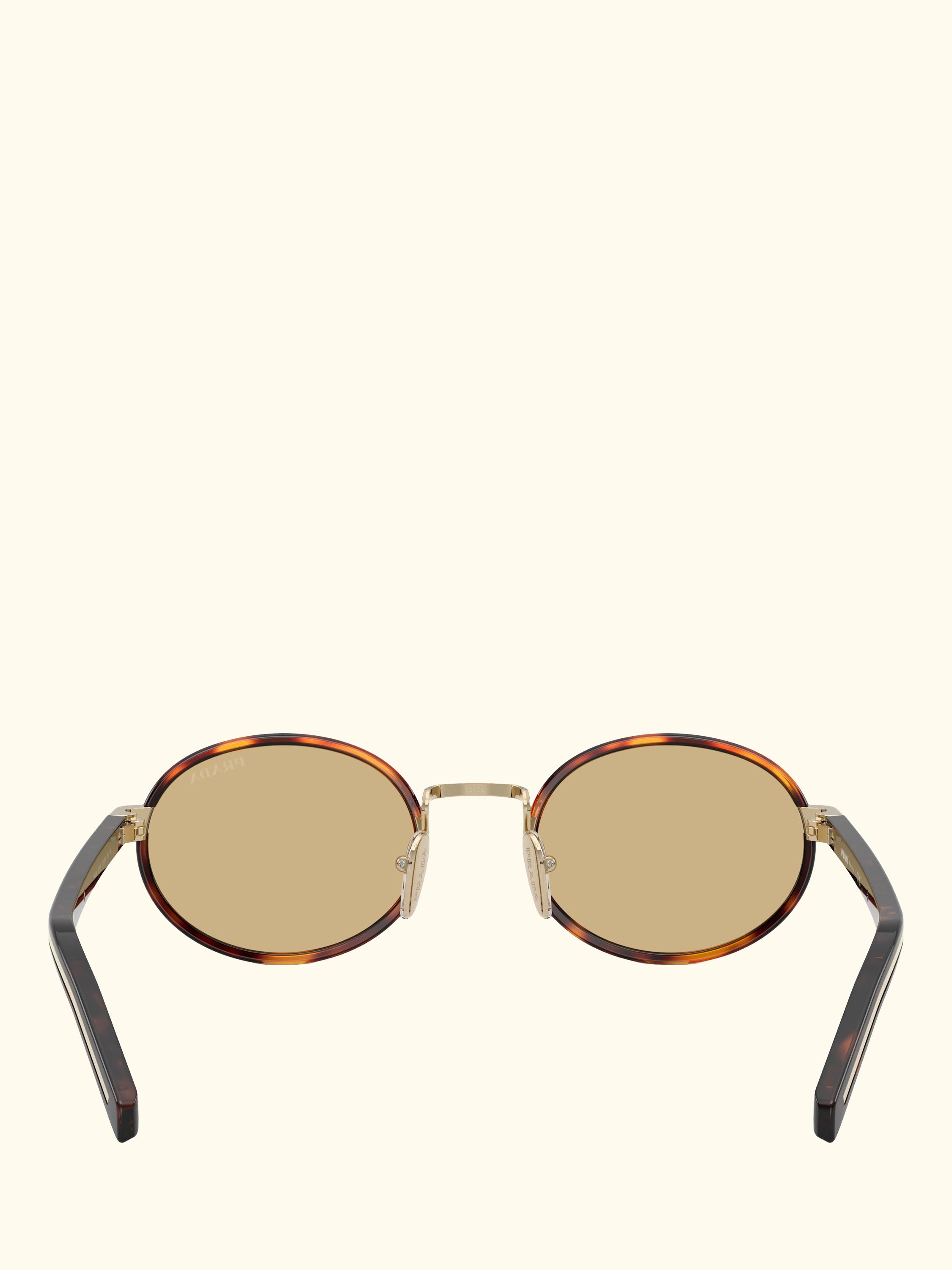 PR B56S Women's Oval Sunglasses, Root Tortoise/Yellow
