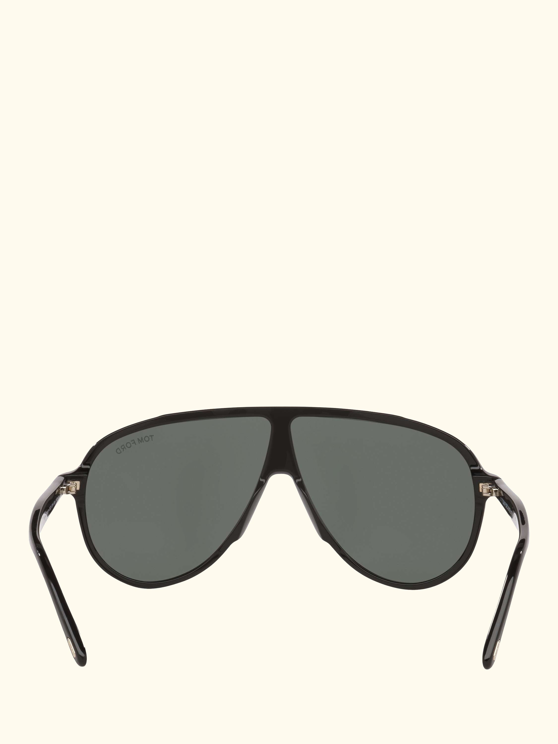 TR001986 Men's Oval Sunglasses, Black/Green
