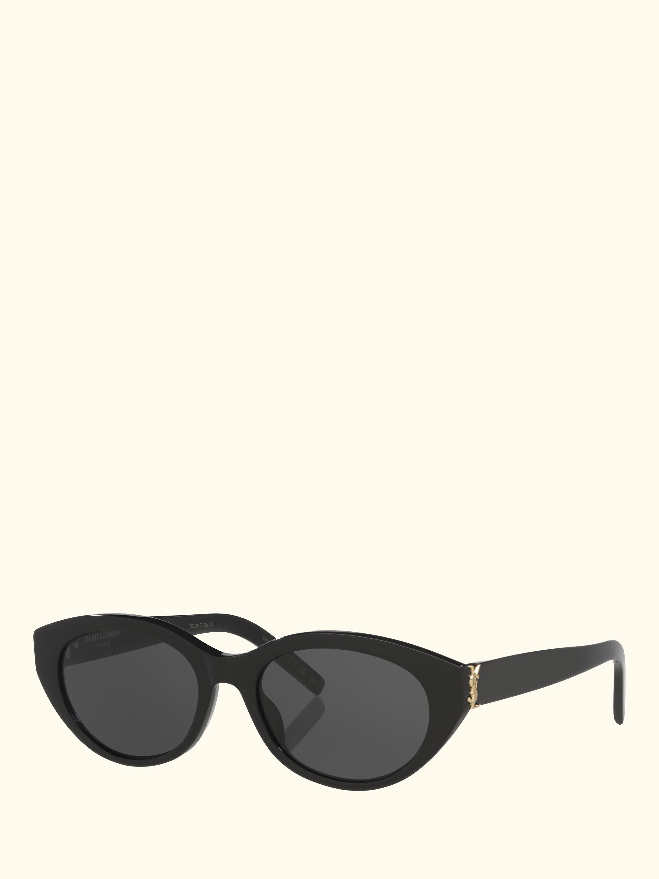 YS000698 Women's Oval Sunglasses, Black