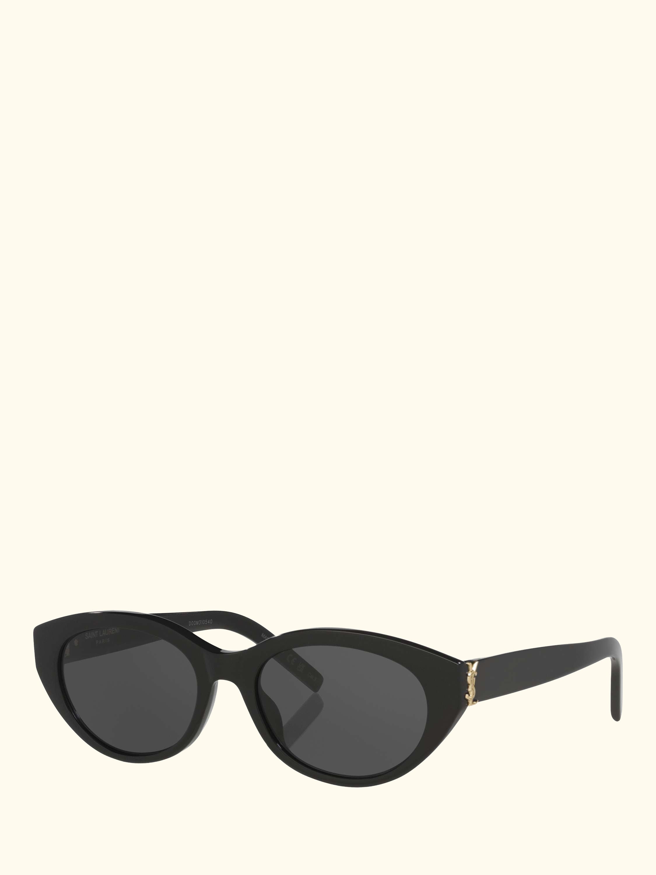 YS000698 Women's Oval Sunglasses, Black