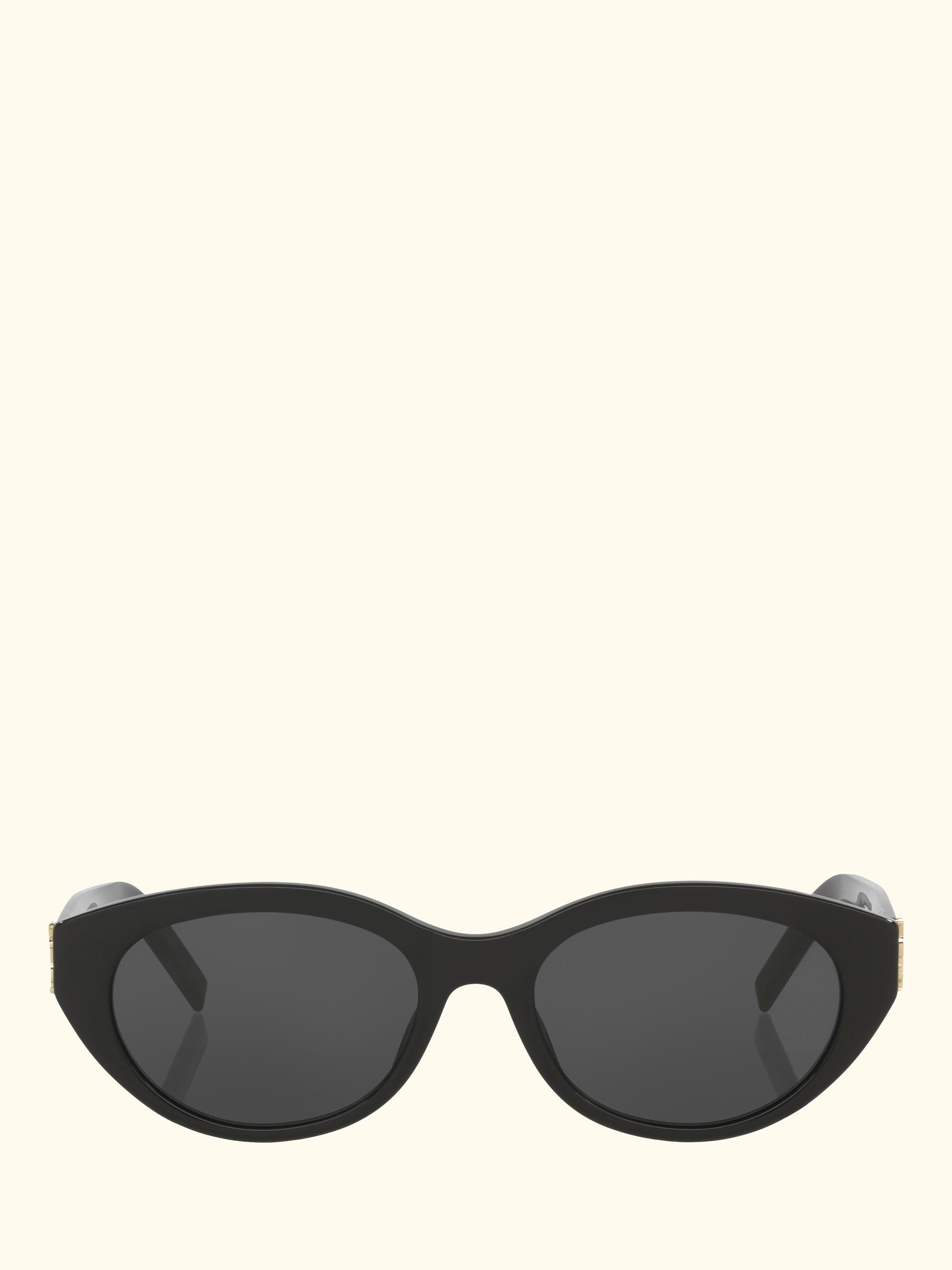 YS000698 Women's Oval Sunglasses, Black