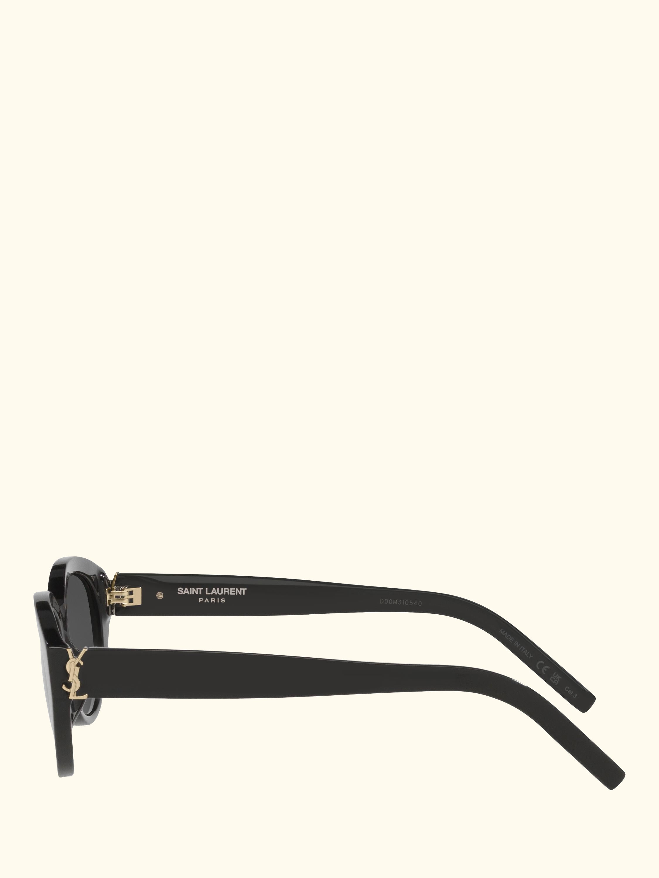 YS000698 Women's Oval Sunglasses, Black