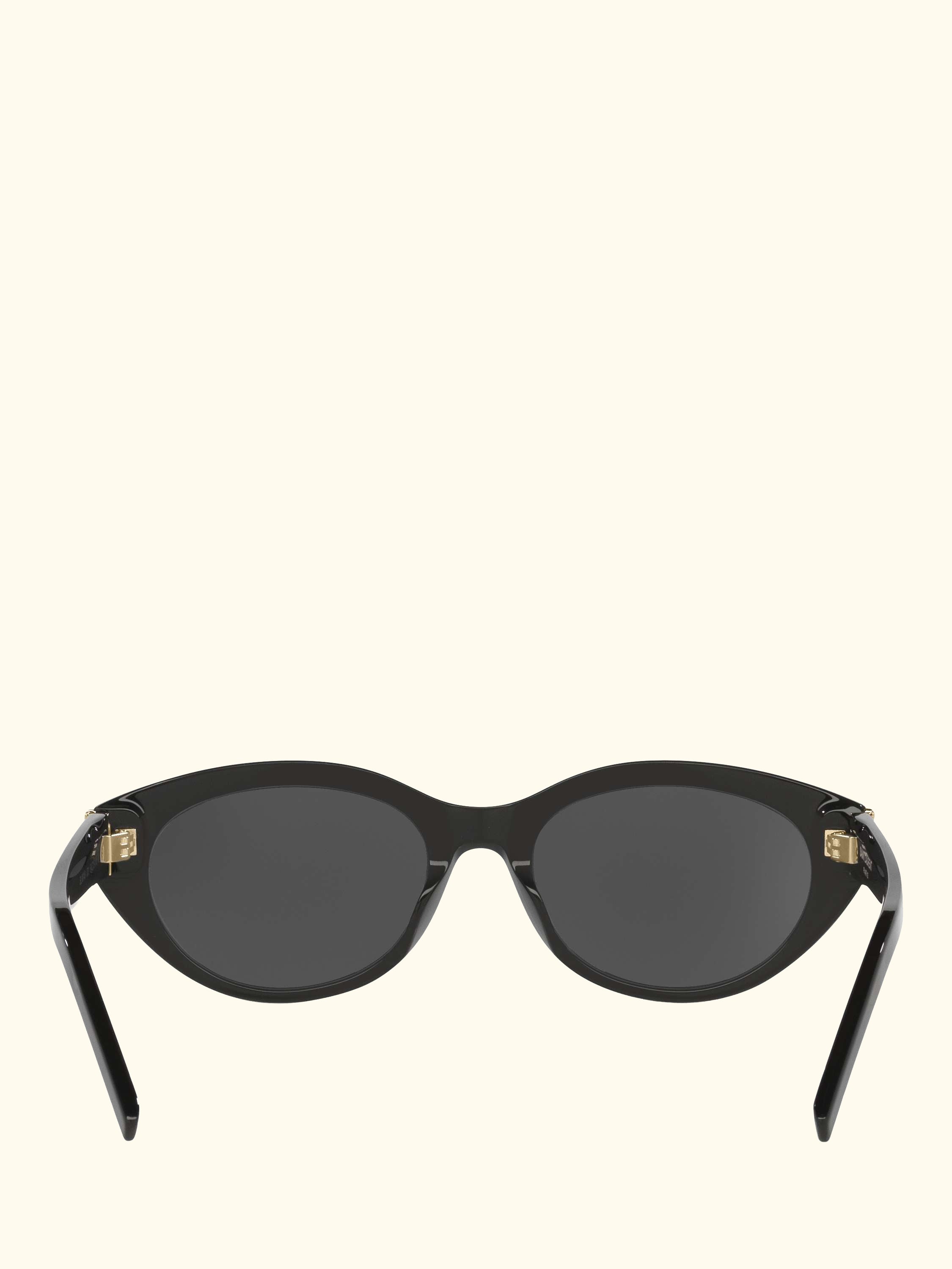 YS000698 Women's Oval Sunglasses, Black