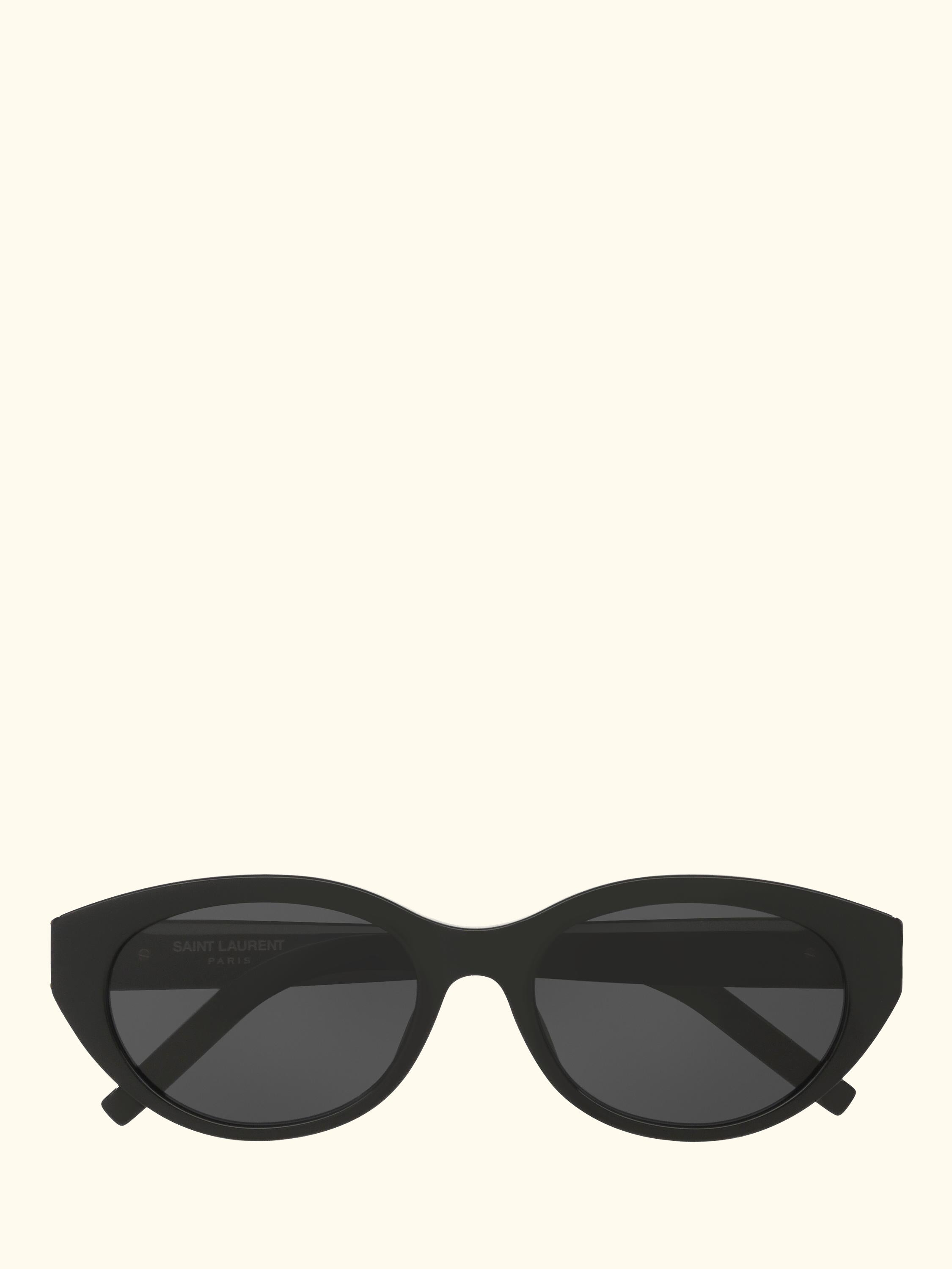 YS000698 Women's Oval Sunglasses, Black