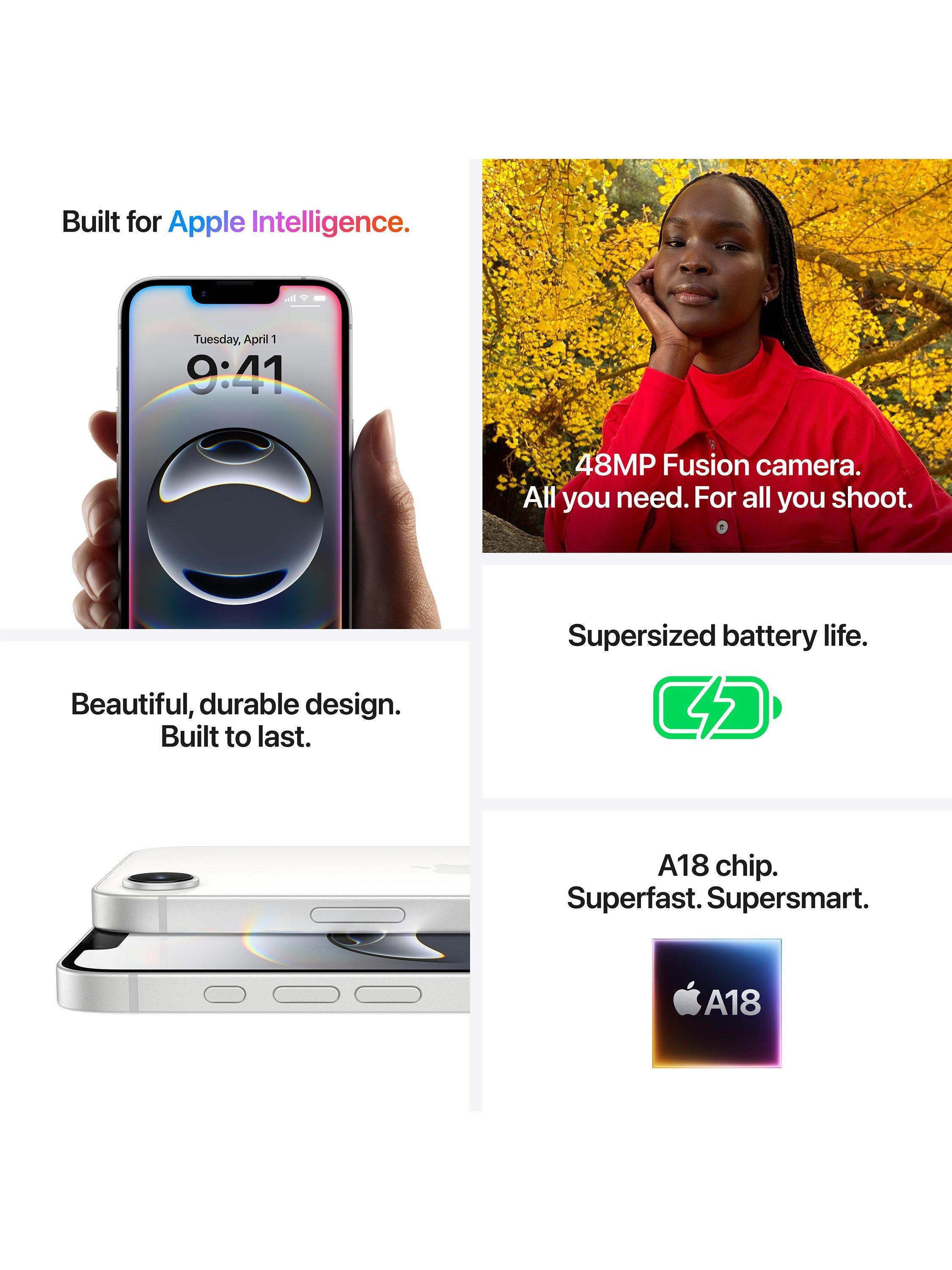 iPhone 16e, iOS, 6.1", 5G, SIM Free, 128GB