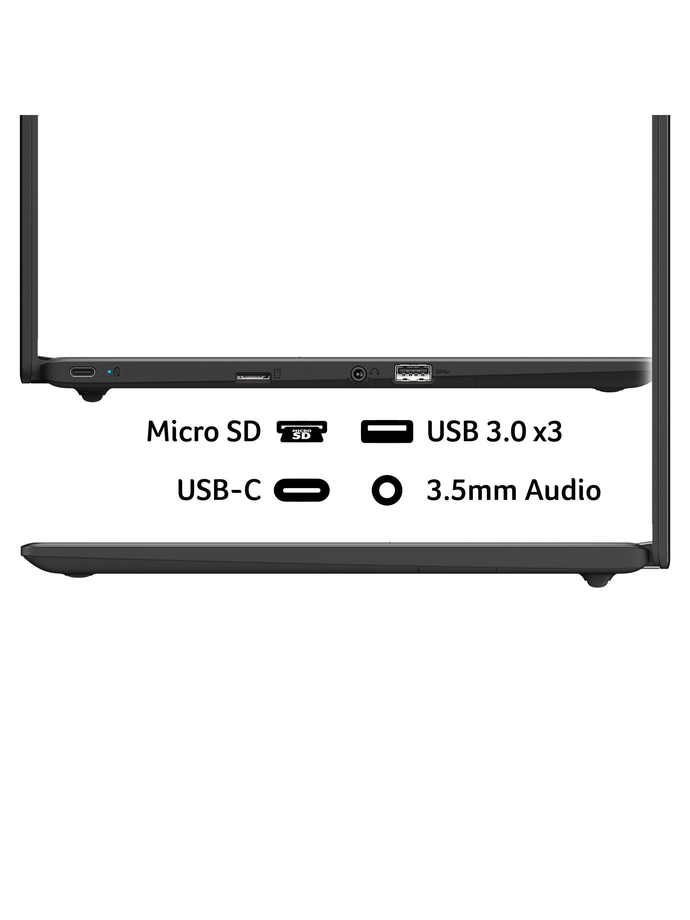 Chromebook 314 Laptop, Intel Celeron Processor, 4GB RAM, 64GB eMMC, 14" Full HD, Black