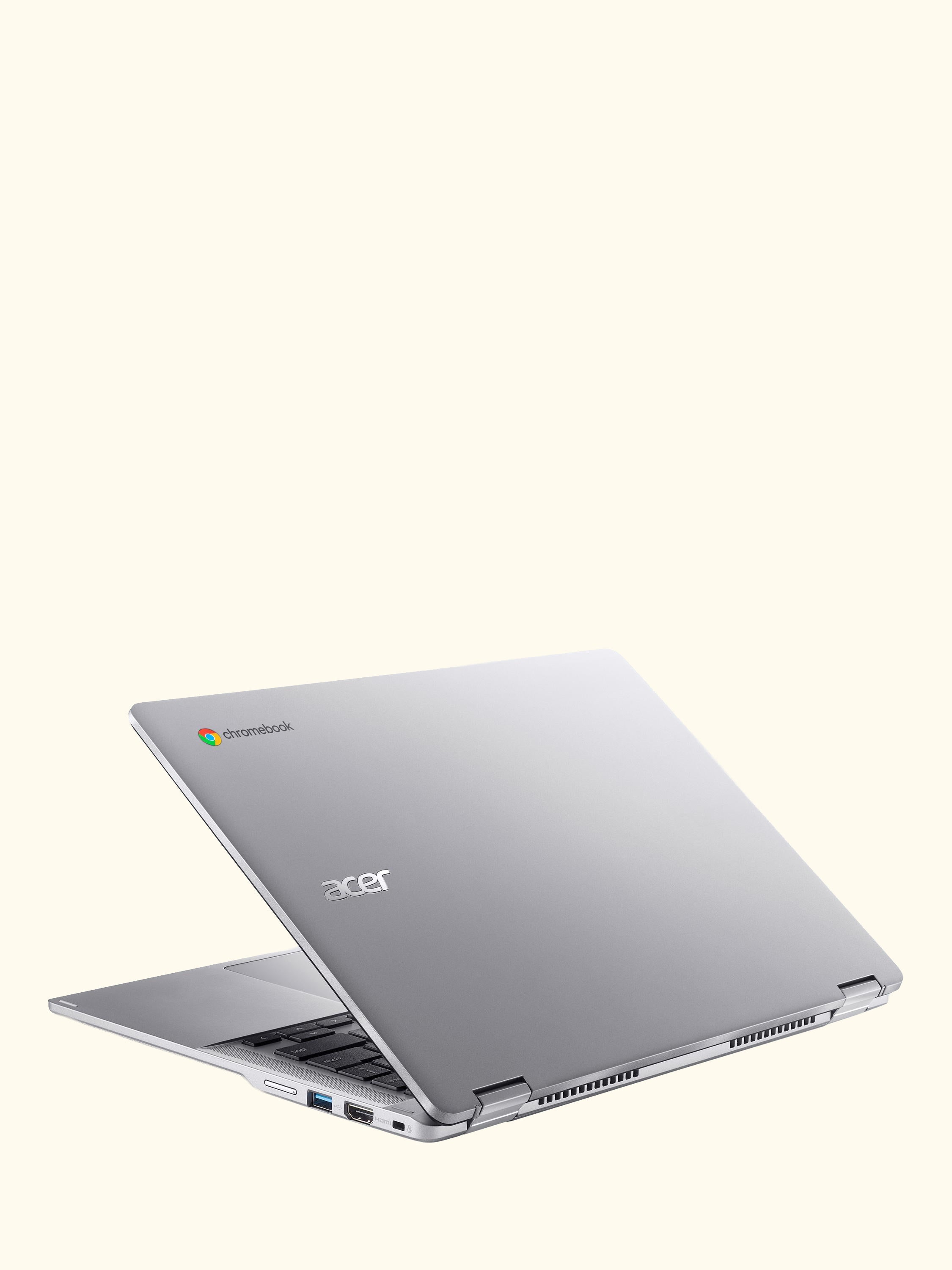 Spin 314 Chromebook, Intel N100 Processor, 4GB RAM, 128GB eMMC, 14” WUXGA Touchscreen, Silver