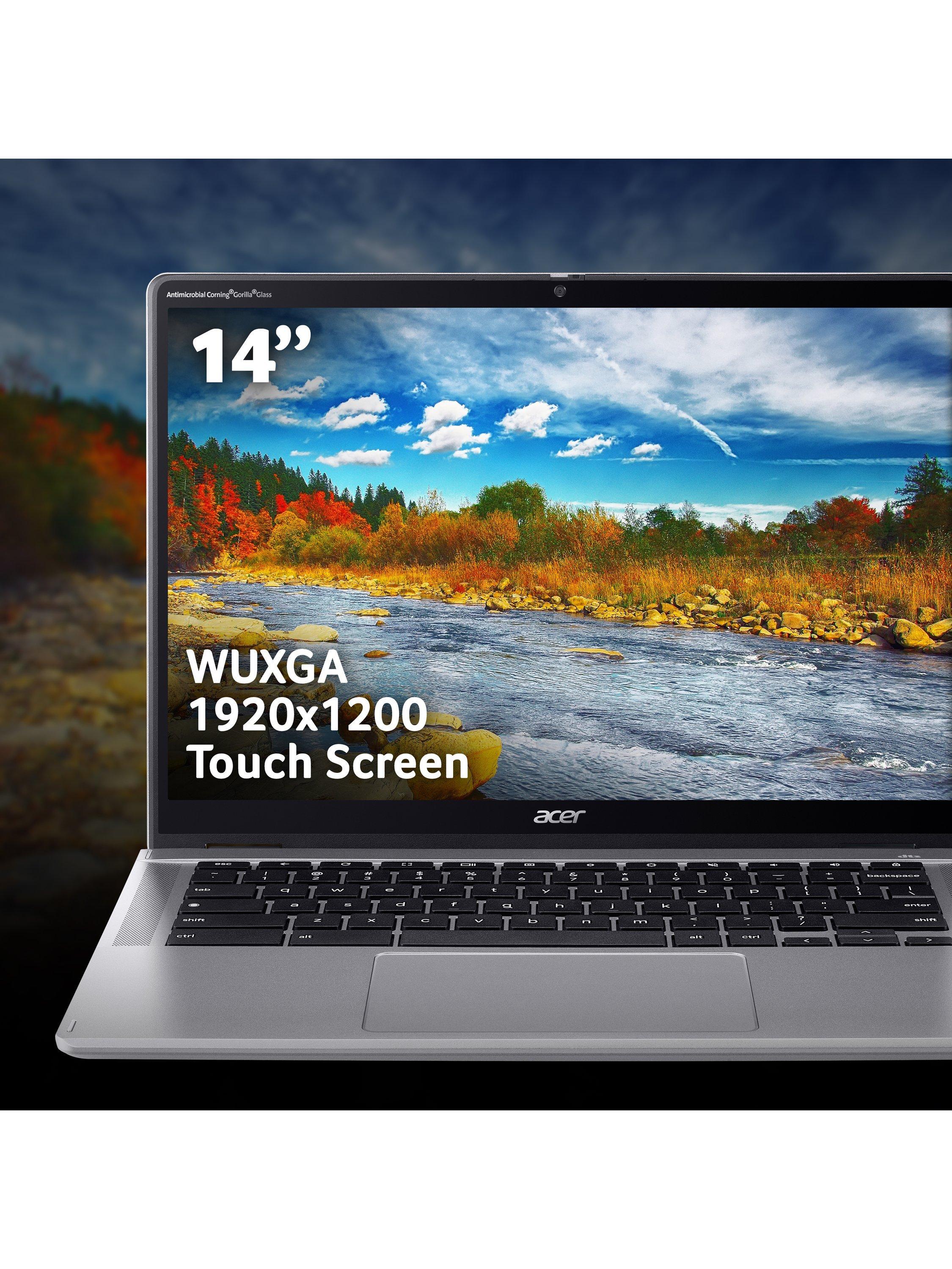 Spin 314 Chromebook, Intel N100 Processor, 4GB RAM, 128GB eMMC, 14” WUXGA Touchscreen, Silver