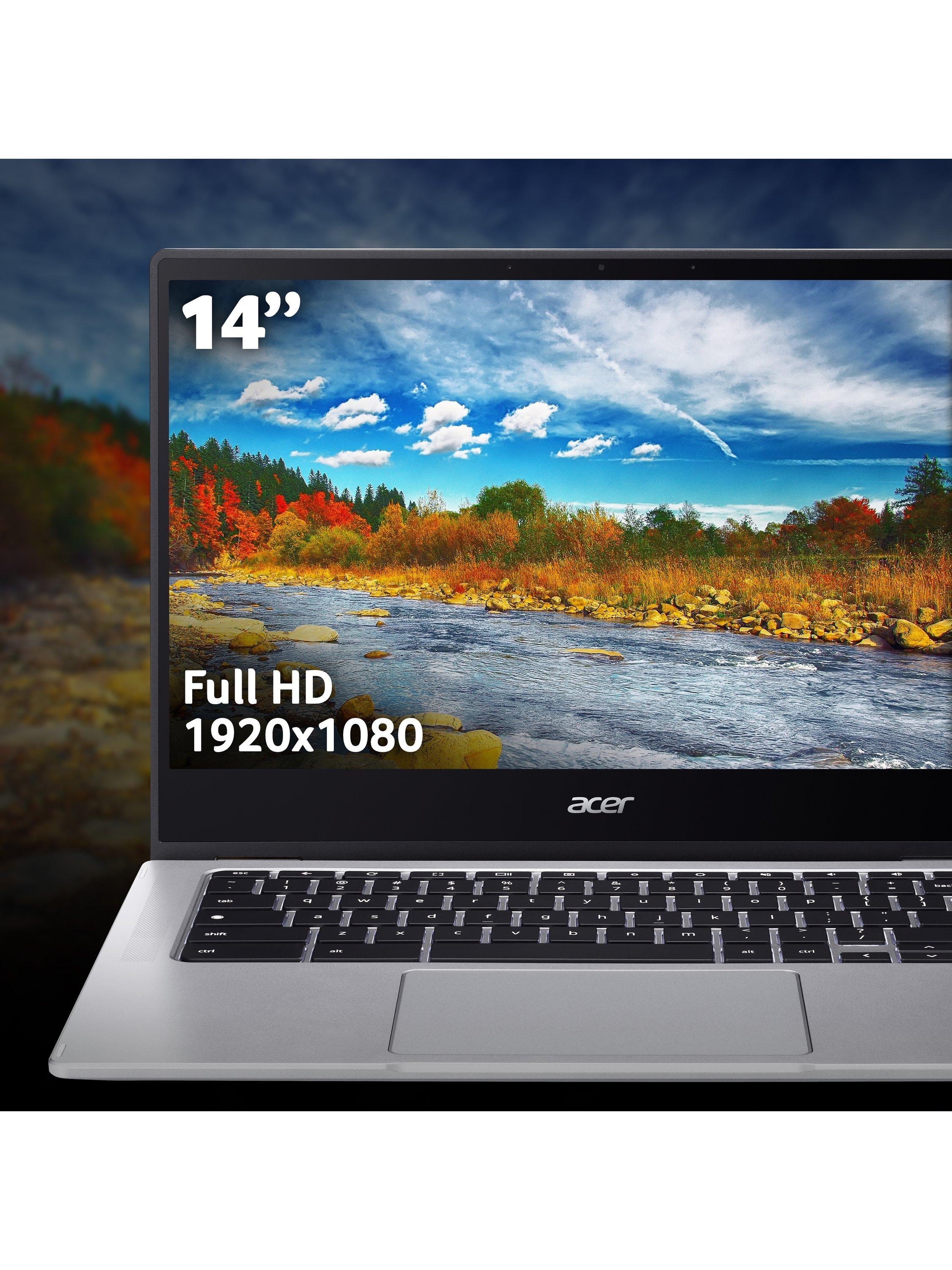 Spin 312 Chromebook Laptop, Intel N100 Processor, 4GB RAM, 128GB eMMC, 12.2” WUXGA Touchscreen, Silver