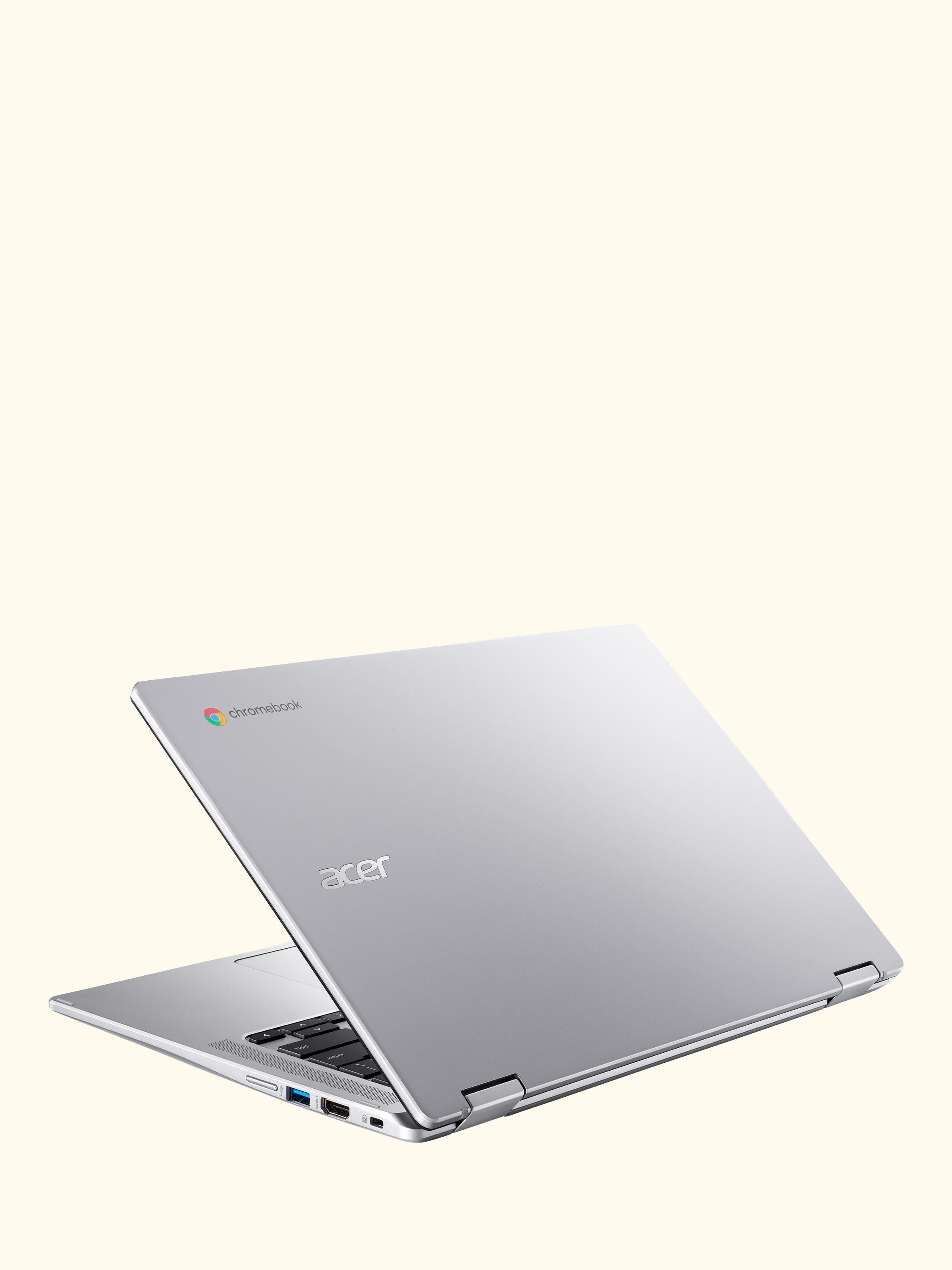 Spin 312 Chromebook Laptop, Intel N100 Processor, 4GB RAM, 128GB eMMC, 12.2” WUXGA Touchscreen, Silver