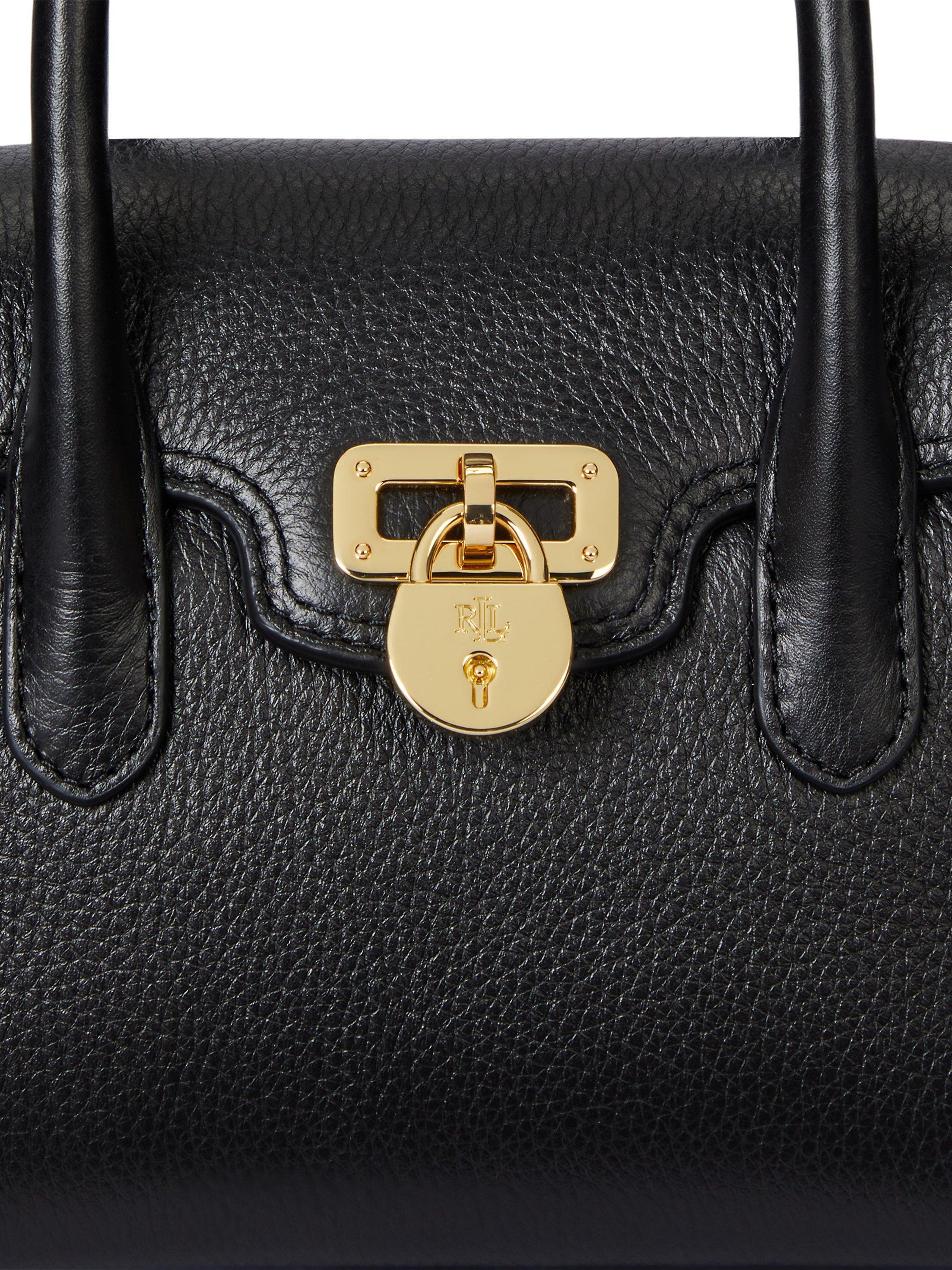 Lauren Ralph Lauren Small Leather Satchel Bag