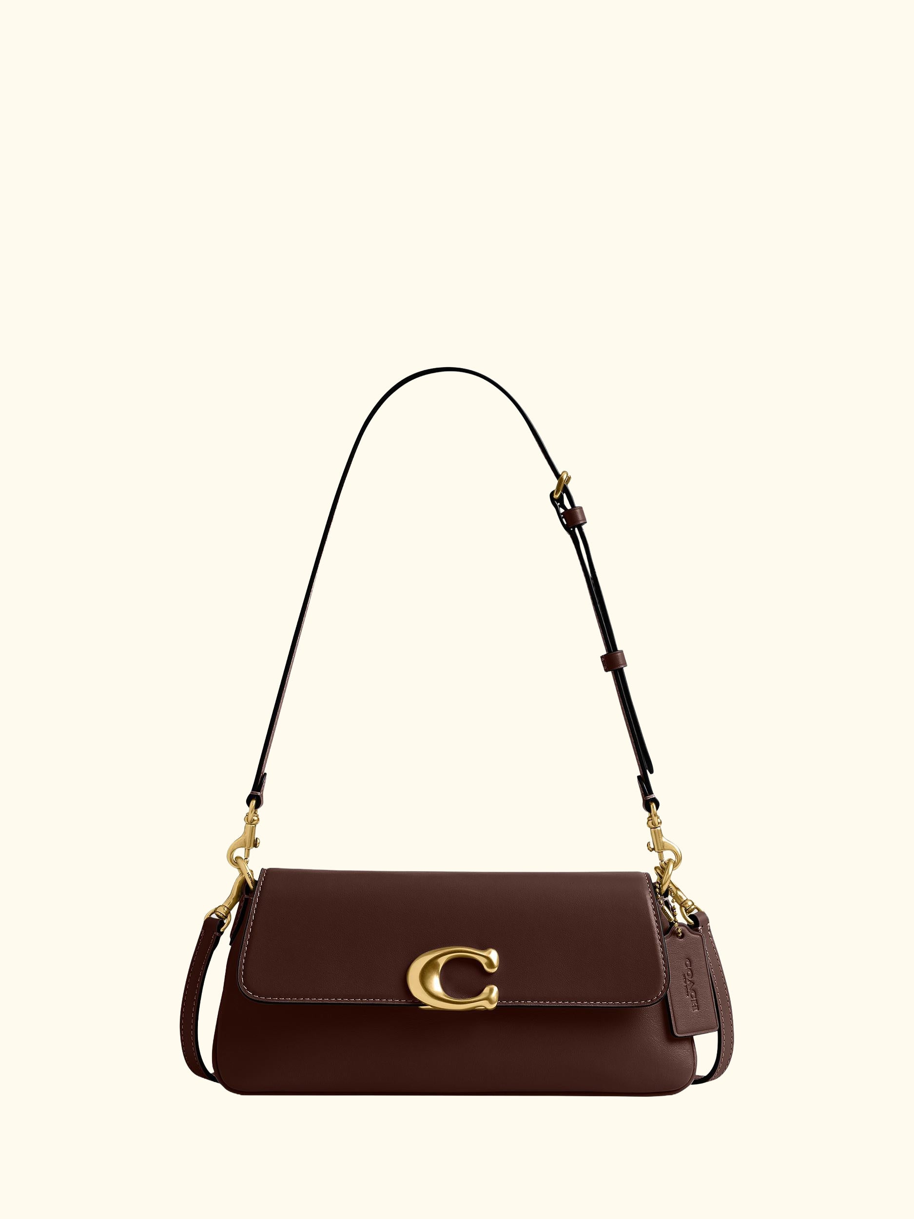 Jet Leather Shoulder Bag