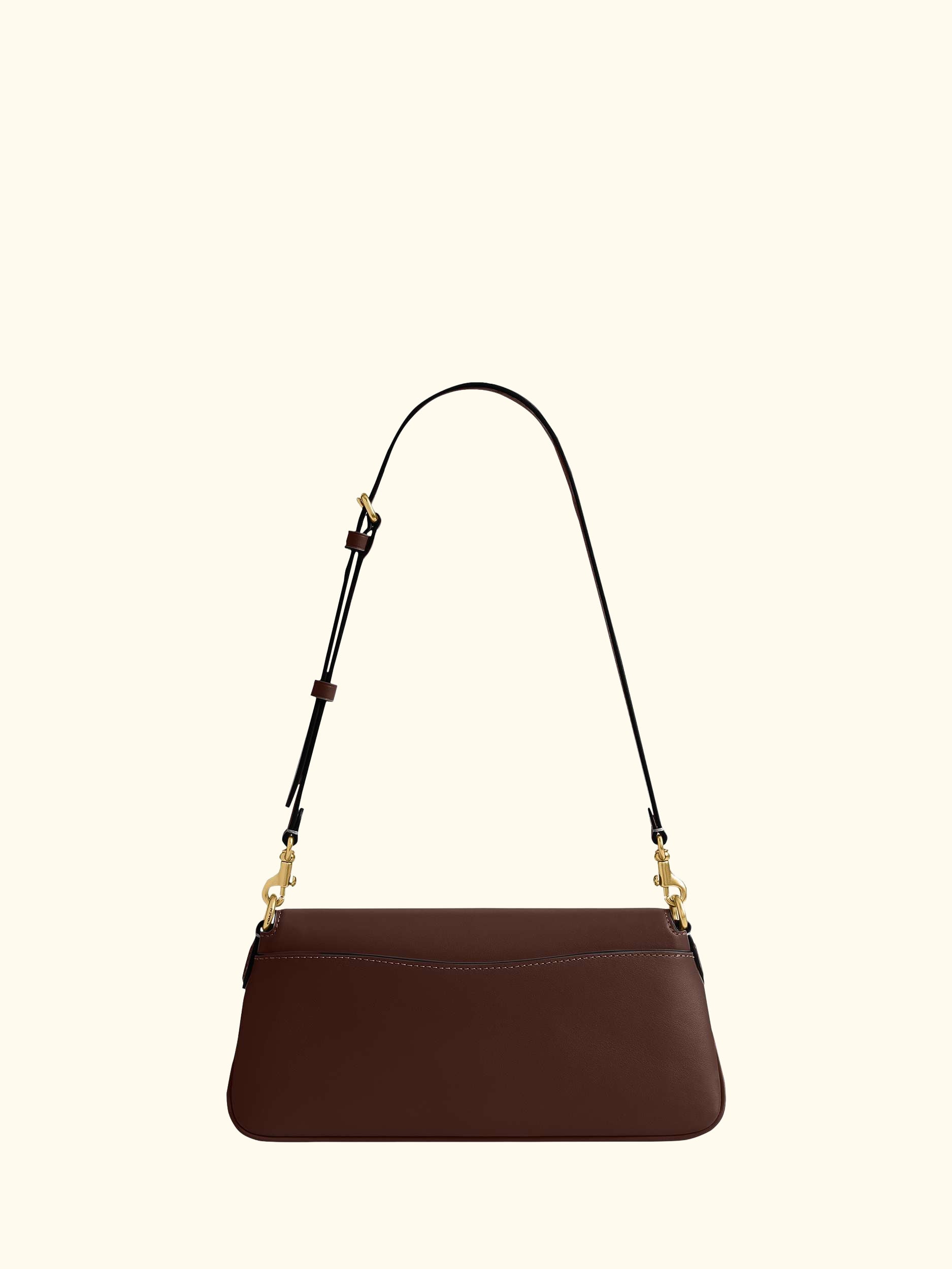 Jet Leather Shoulder Bag