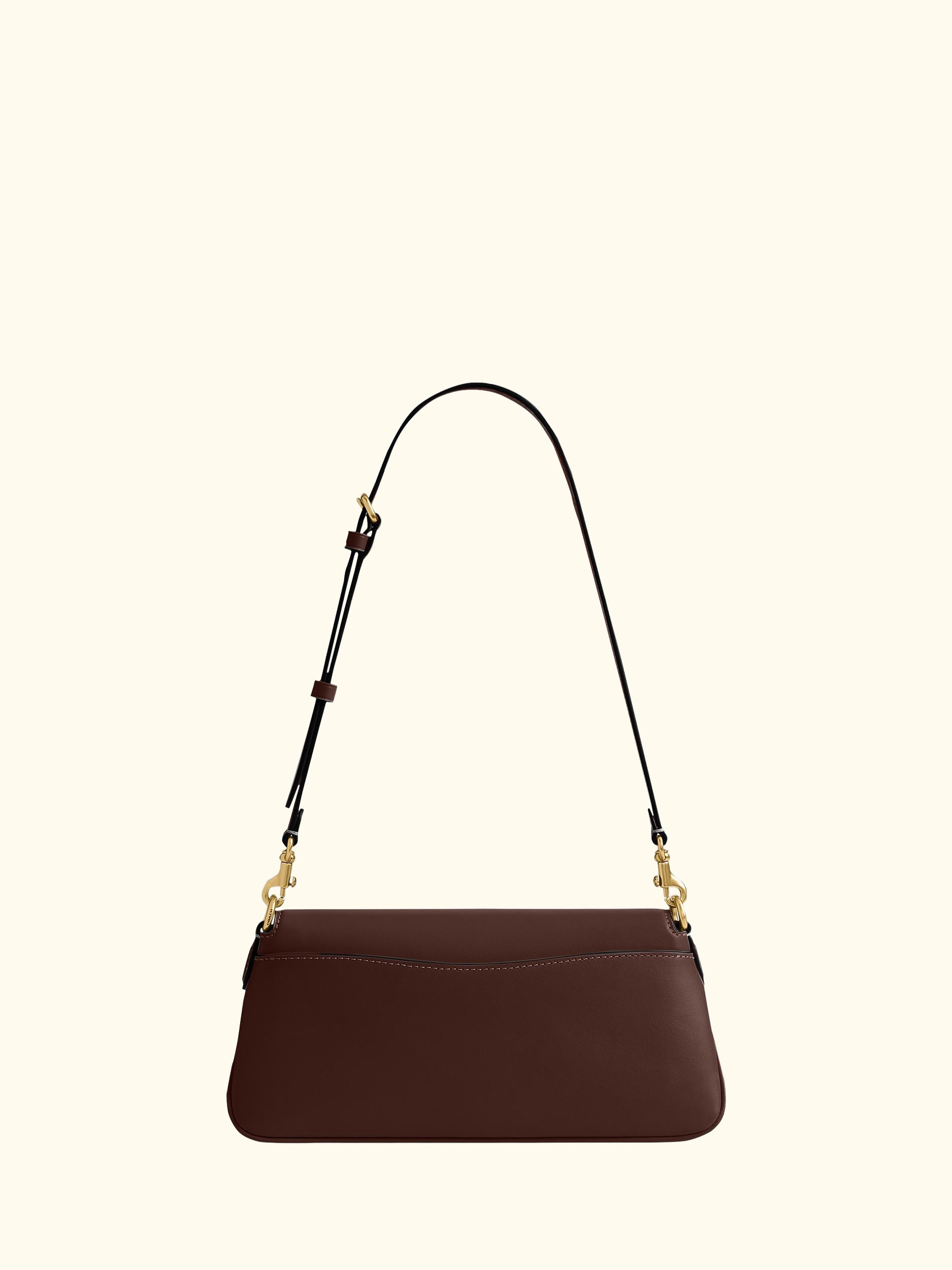 Jet Leather Shoulder Bag