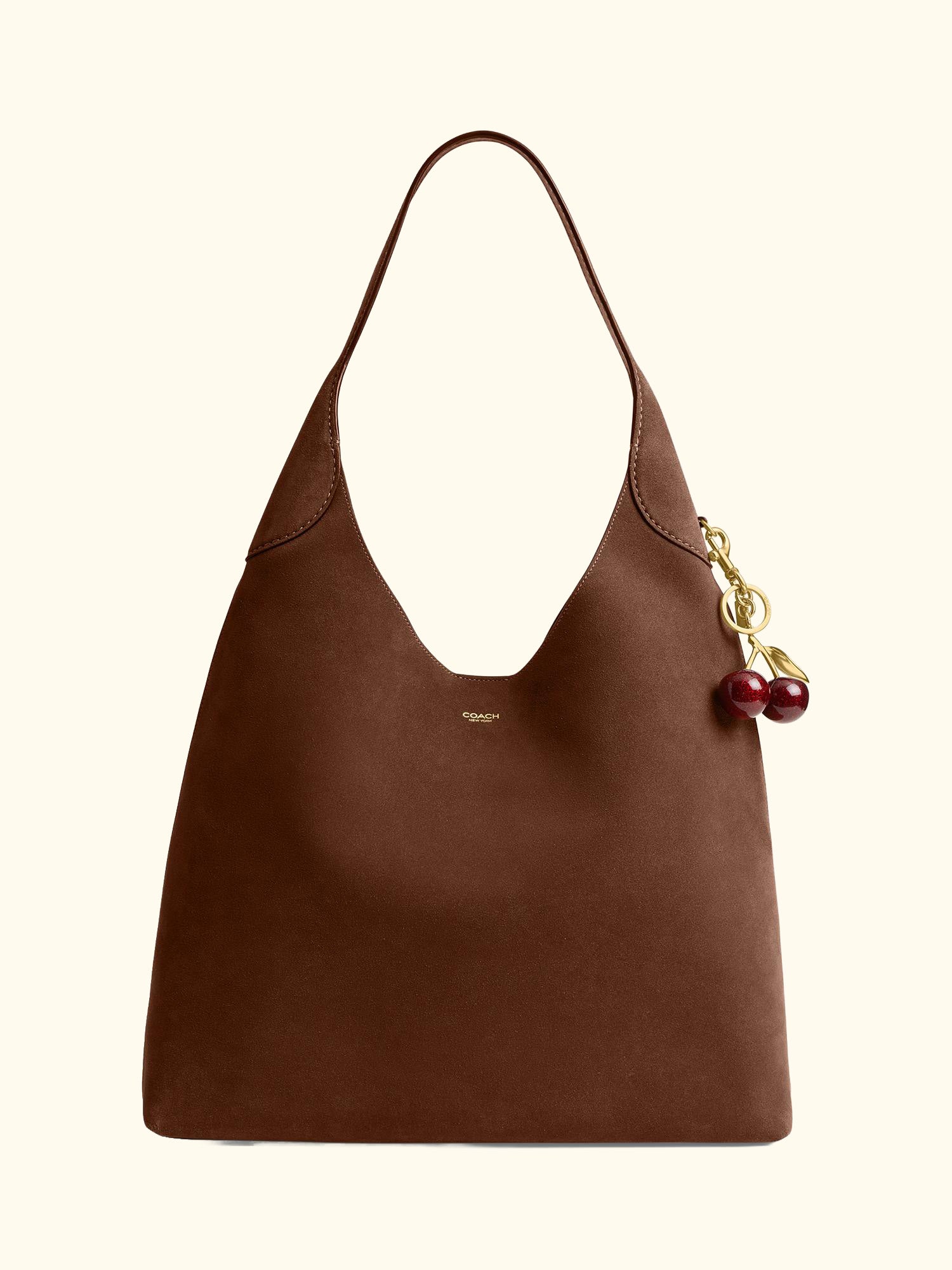 Brooklyn Suede Hobo 39 Bag, Brown