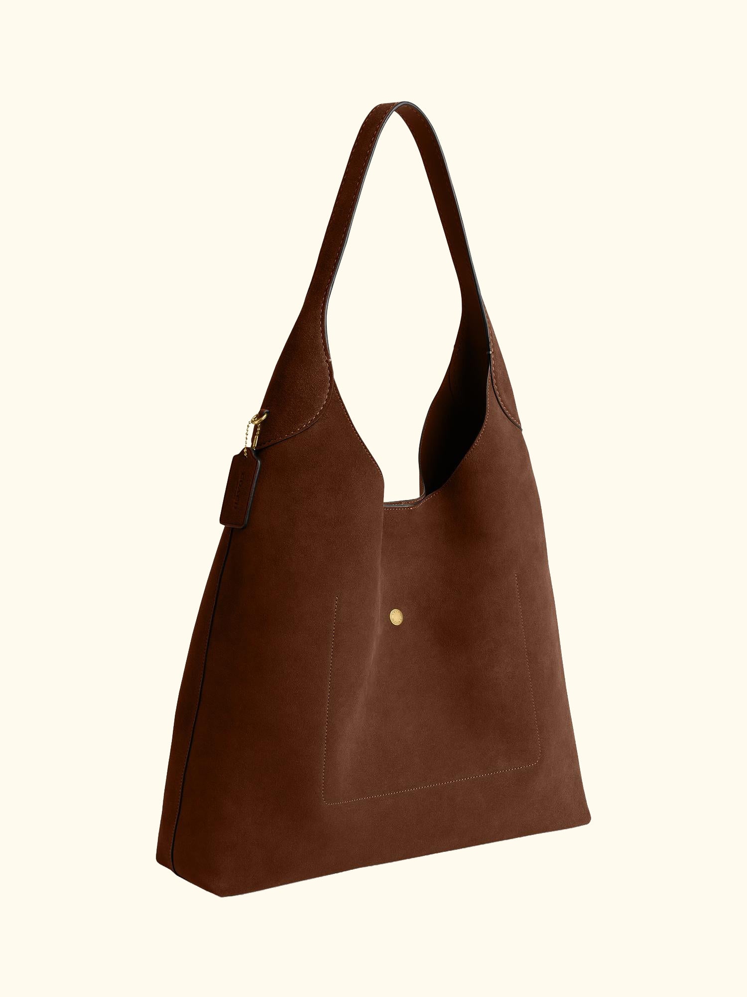 Brooklyn Suede Hobo 39 Bag, Brown