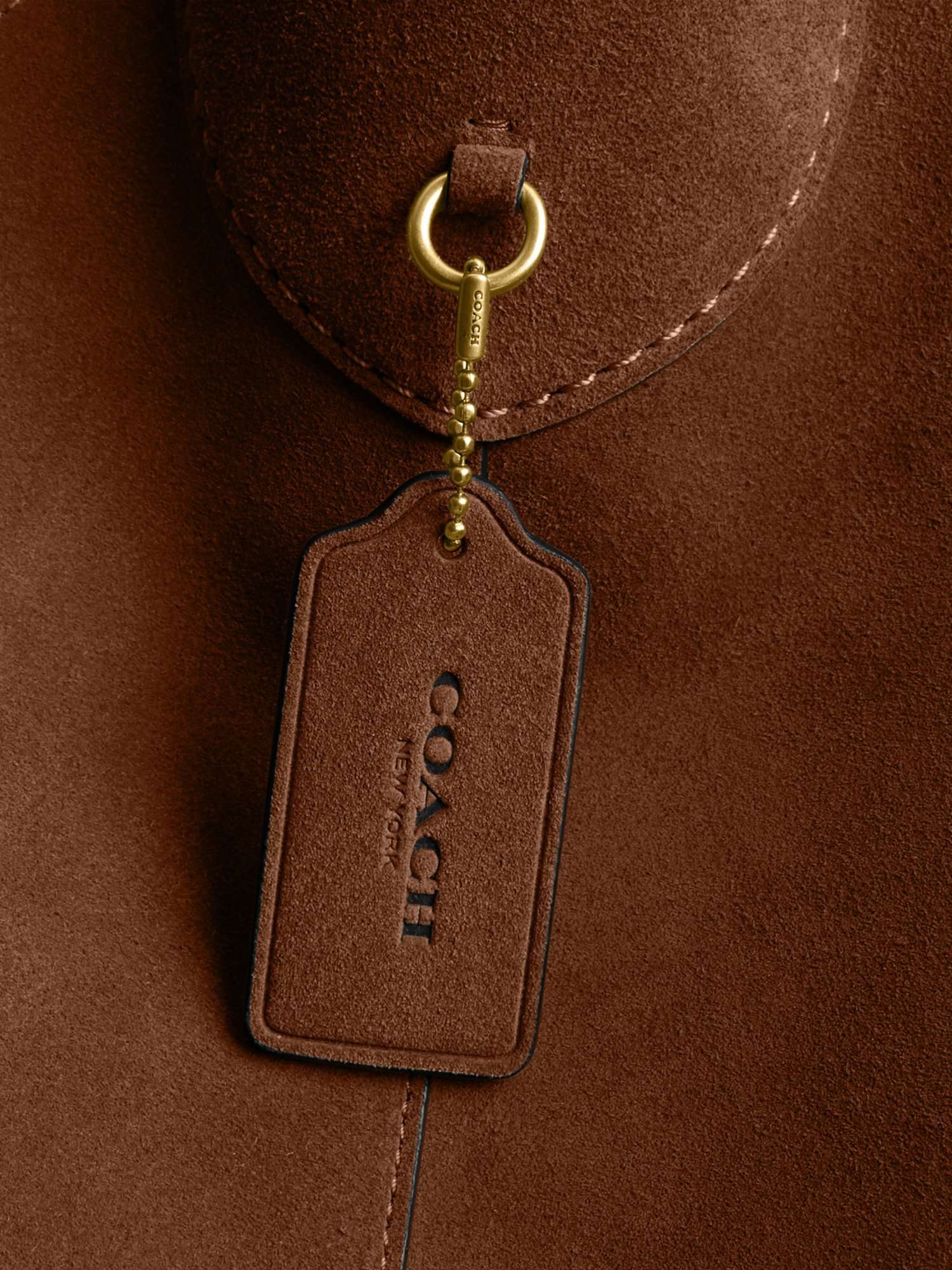 Brooklyn Suede Hobo 39 Bag, Brown