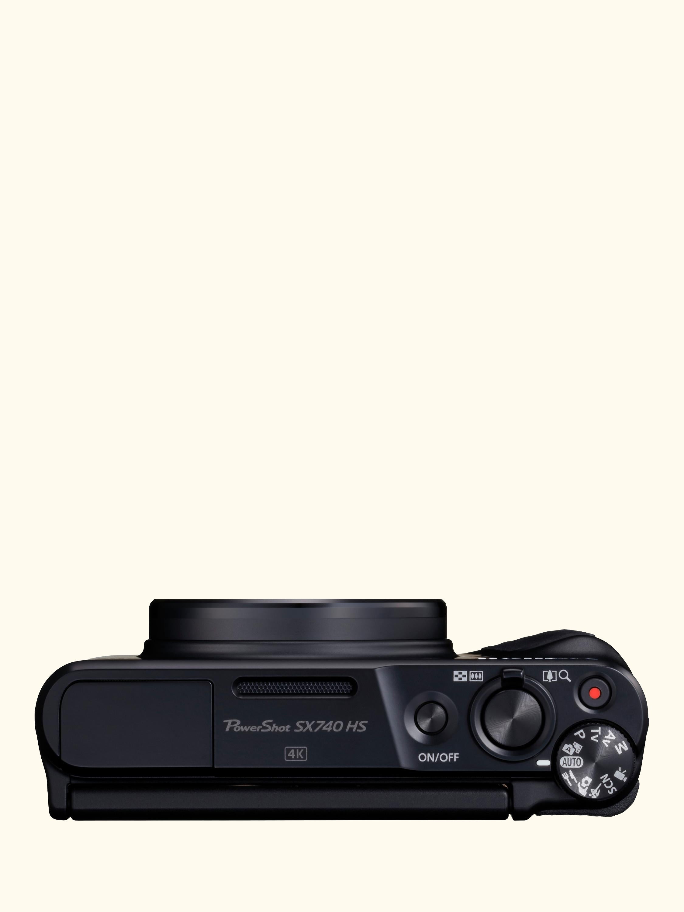 PowerShot SX740 HS Lite Edition Digital Camera, 4K Ultra HD, 20.3MP, 40x Optical Zoom, Wi-Fi, Bluetooth,  3" Tiltable Screen, Black