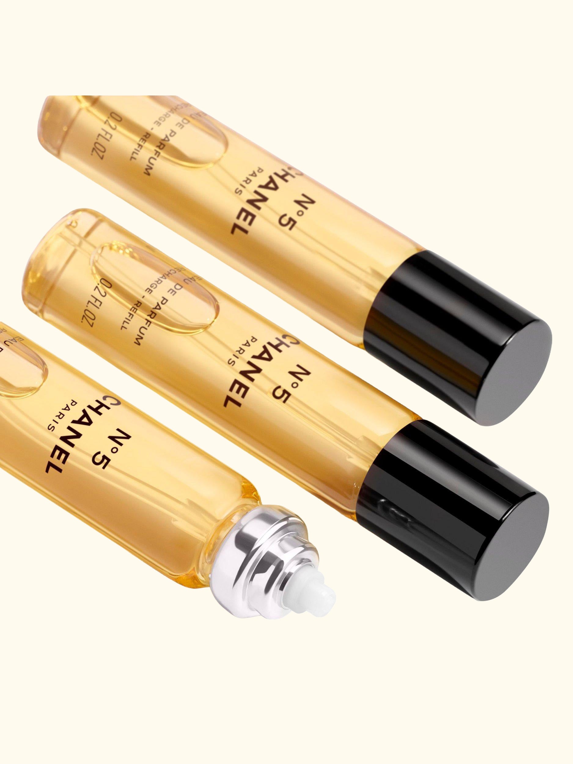 N°5 Eau de Parfum Twist and Spray Refill, 3 x 7ml