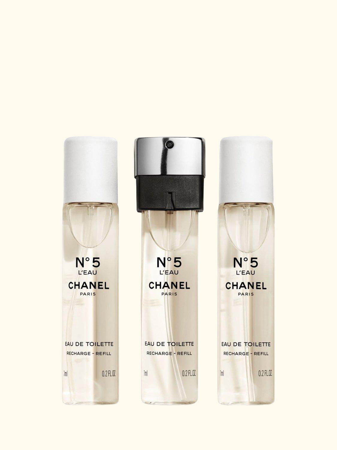 N°5 L'EAU Eau de Toilette Twist and Spray Refill, 3 x 7ml
