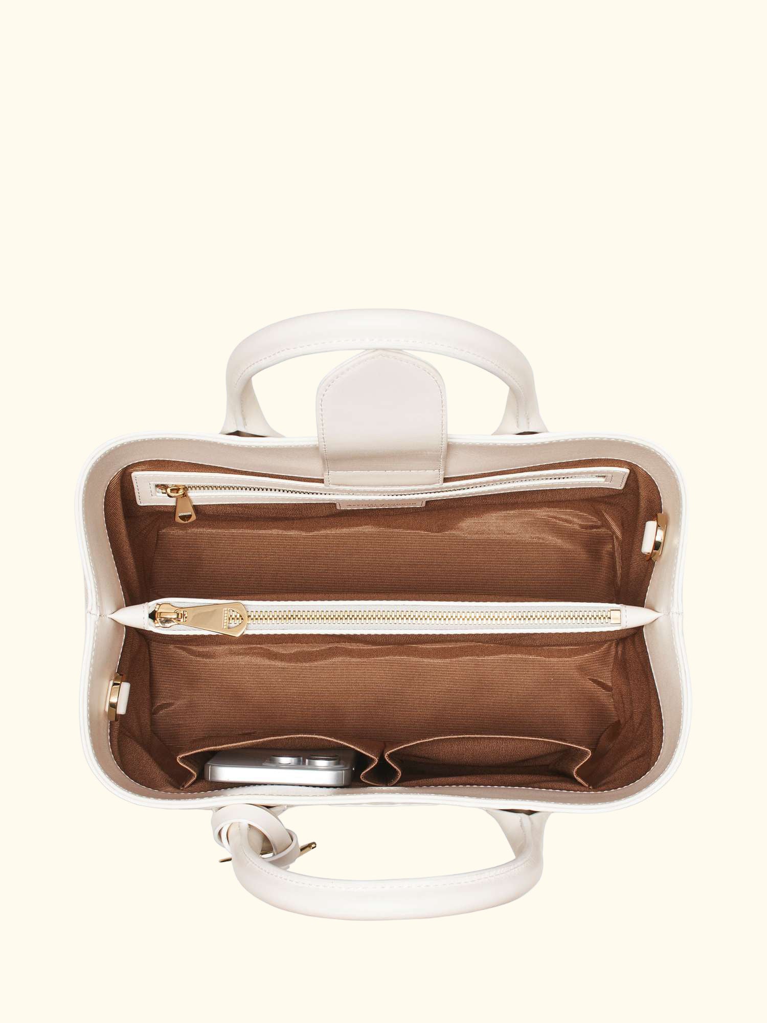 Slot Weave Leather London Midi Tote Bag